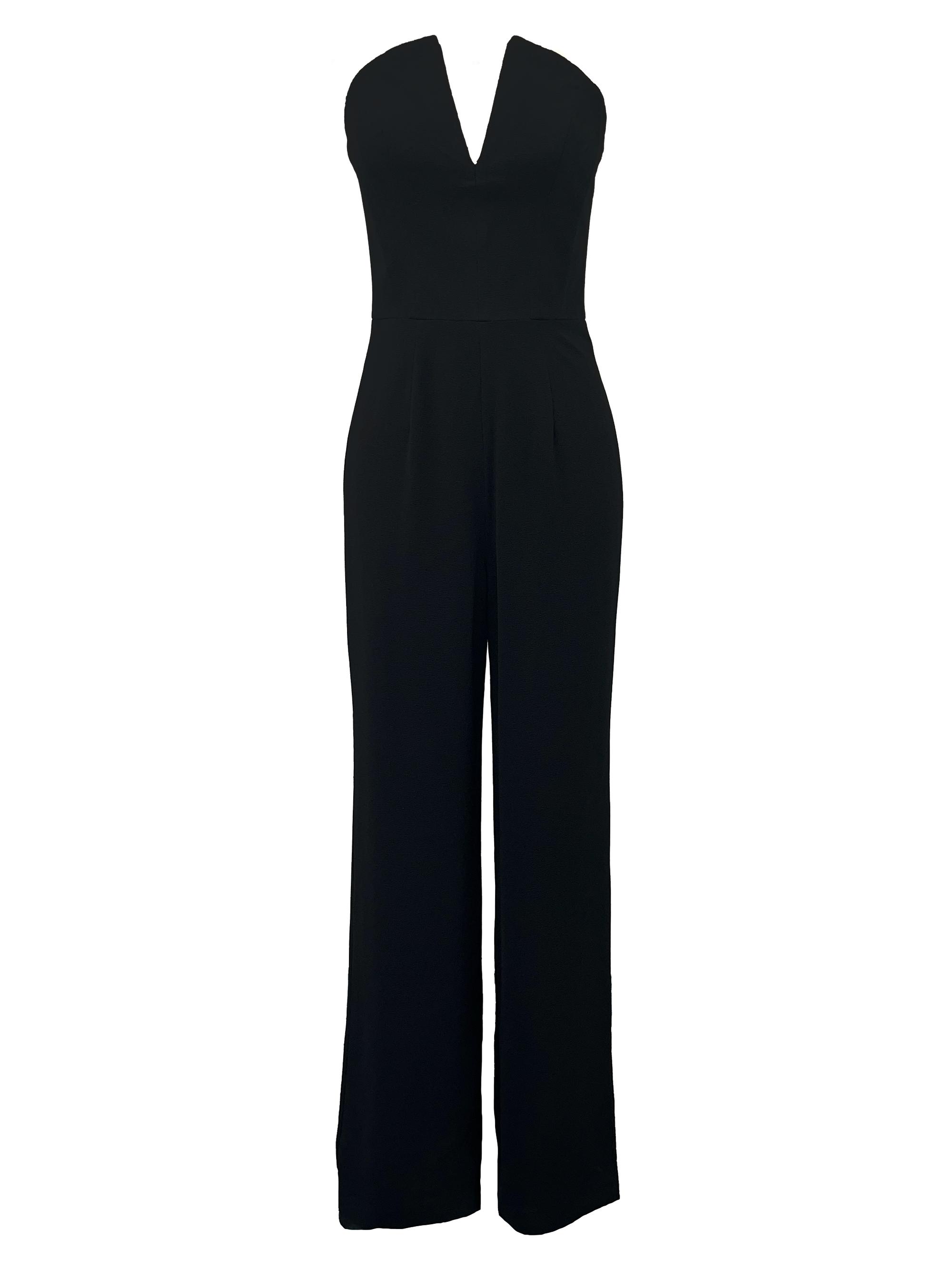 Dress The Population Fernanda Stretch Crepe Straight Jumpsuit