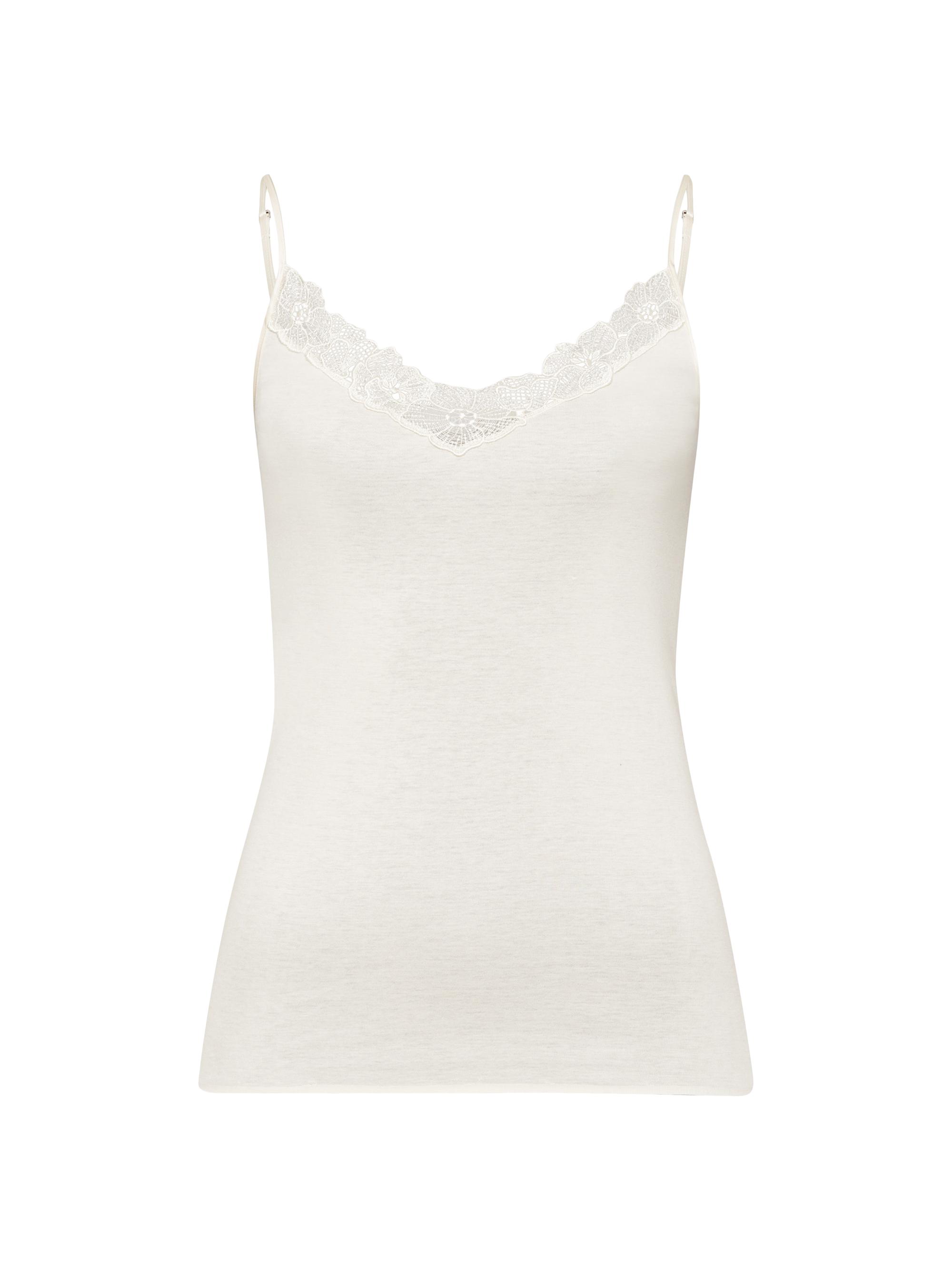 Hanro Women's Naila Lace-Trim Cami - Warm Sand