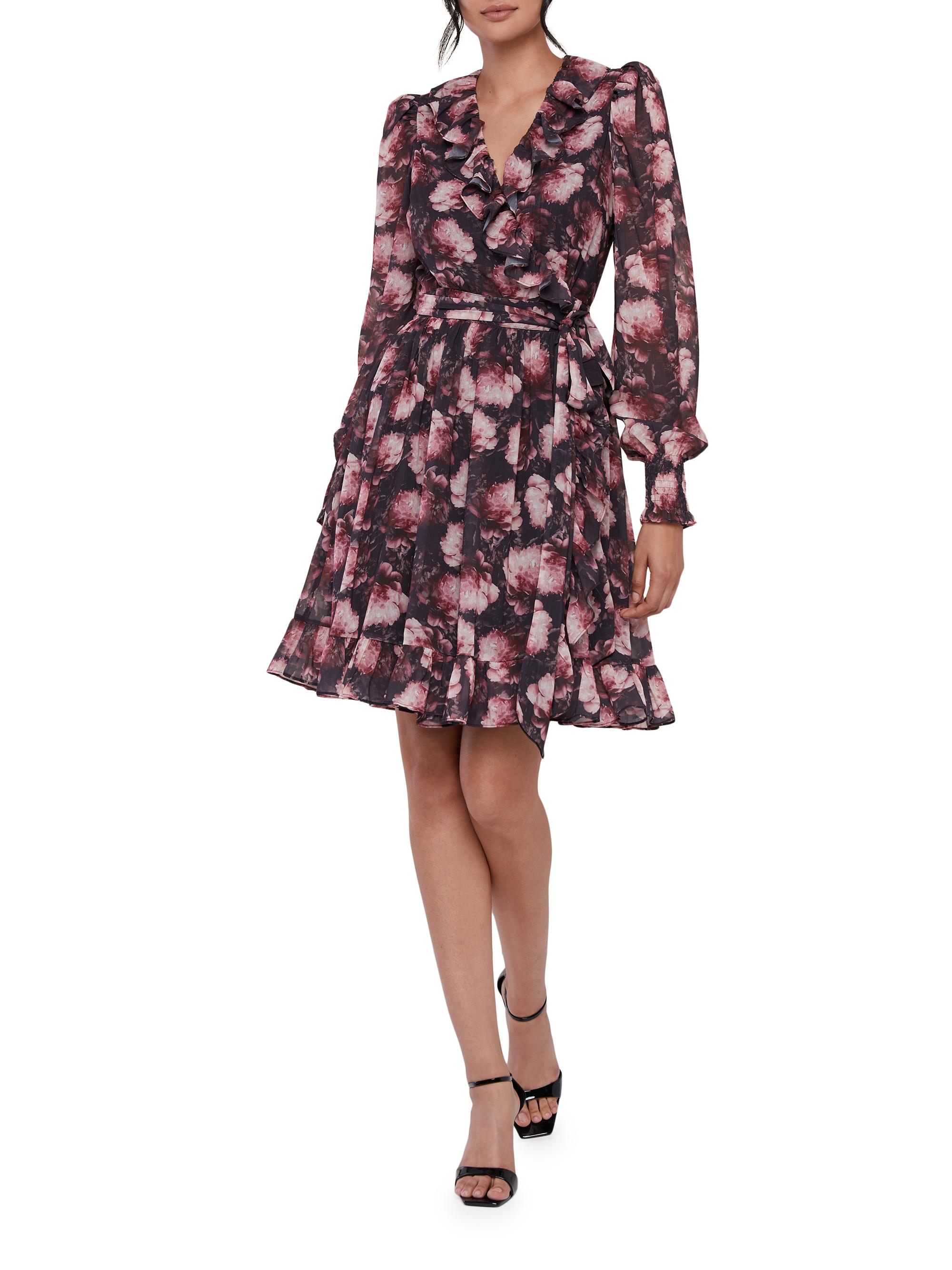 Rachel Parcell Ruffled Floral Wrap Dress | Saks Fifth Avenue