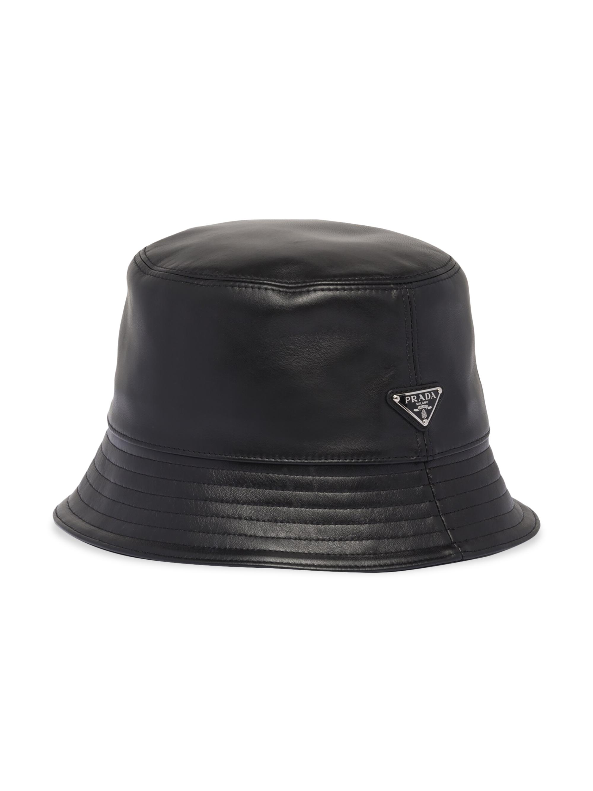 Prada Nappa Leather Bucket Hat | Saks Fifth Avenue