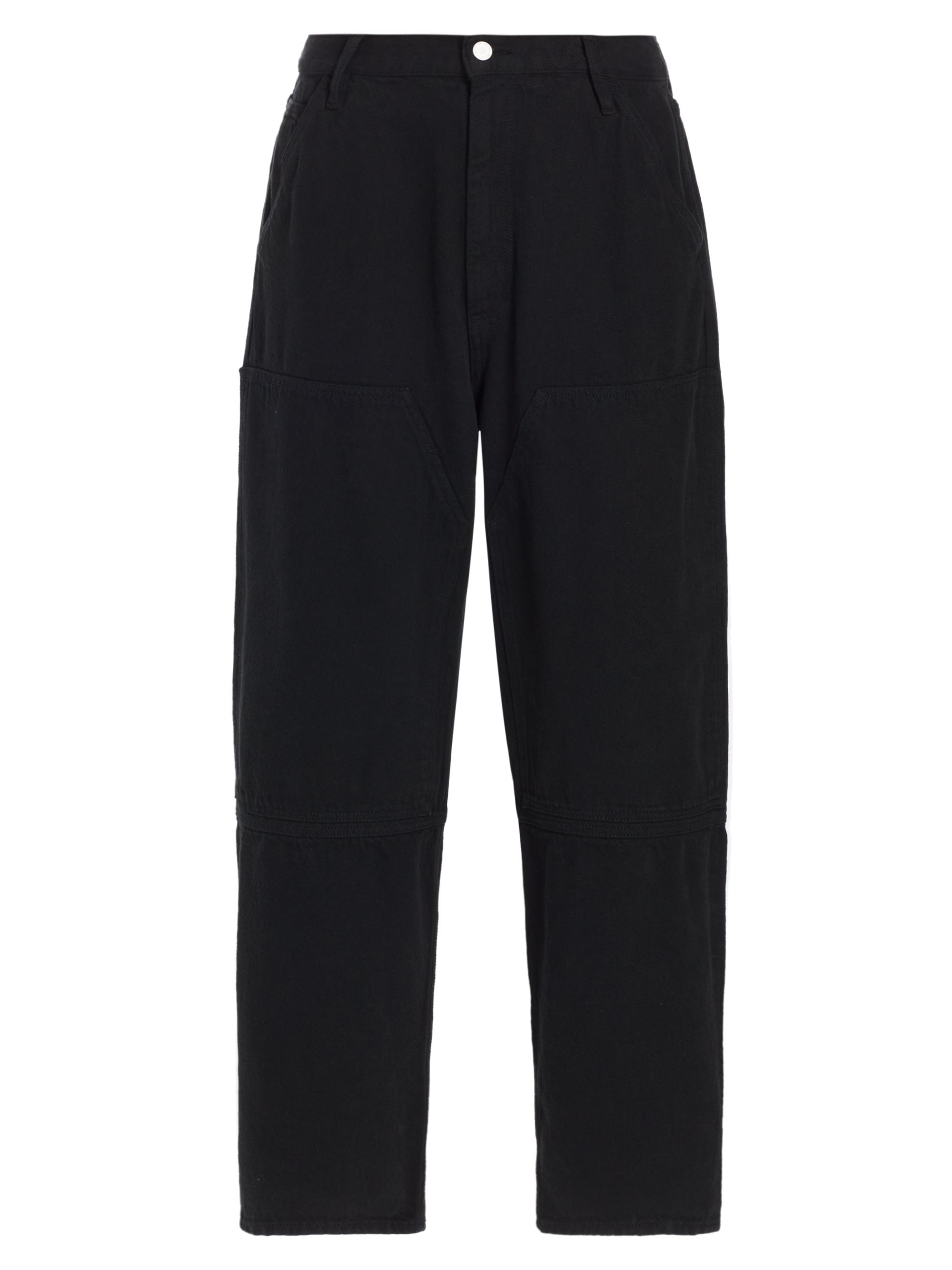 HNST Men's Cotton Wide-Leg Pants - Black