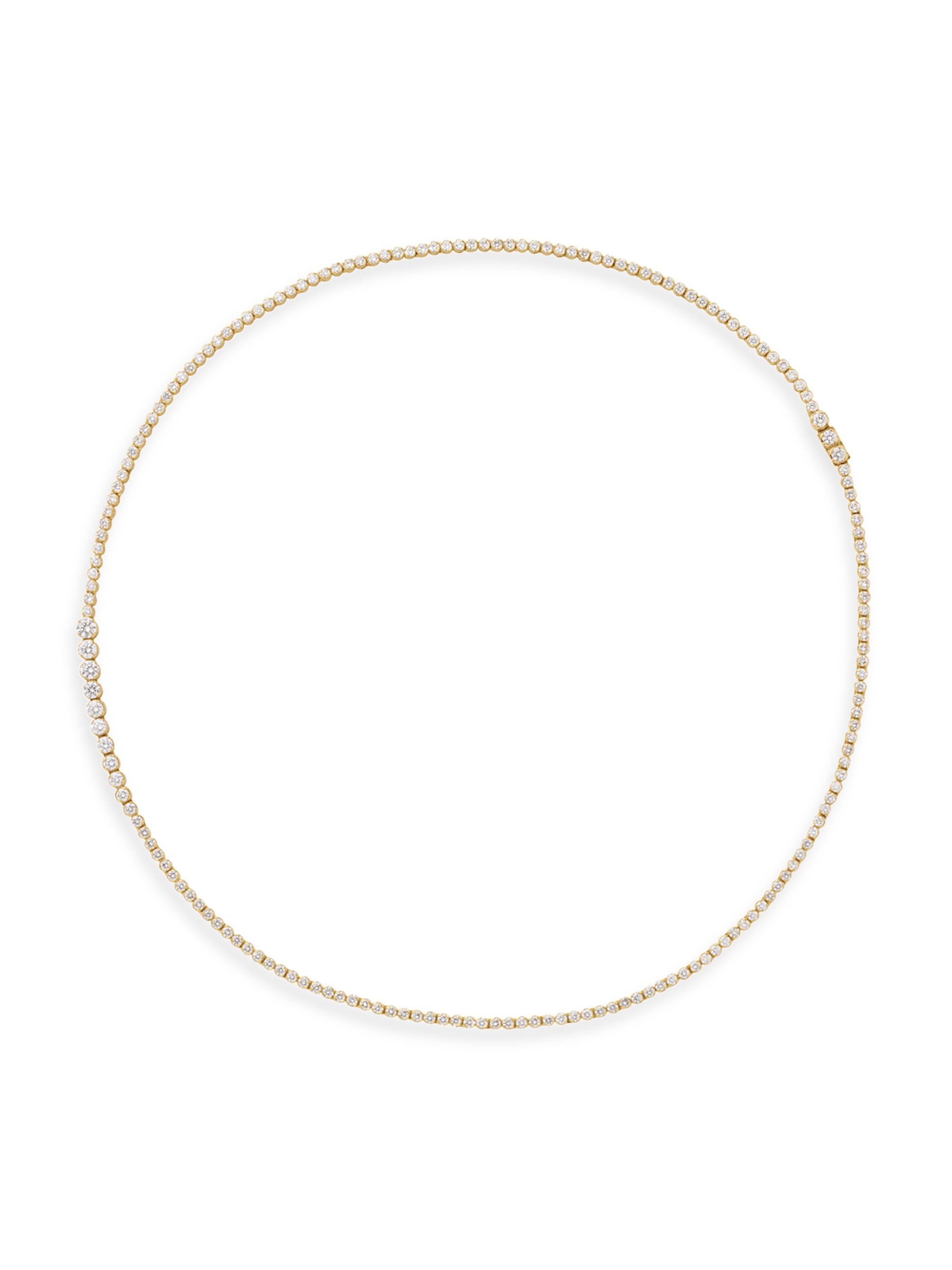 Sophie Bille Brahe Women's Endless Colonnade Chambre 18K Yellow Gold & 0.43 TCW Diamond Tennis Necklace - Yellow Gold
