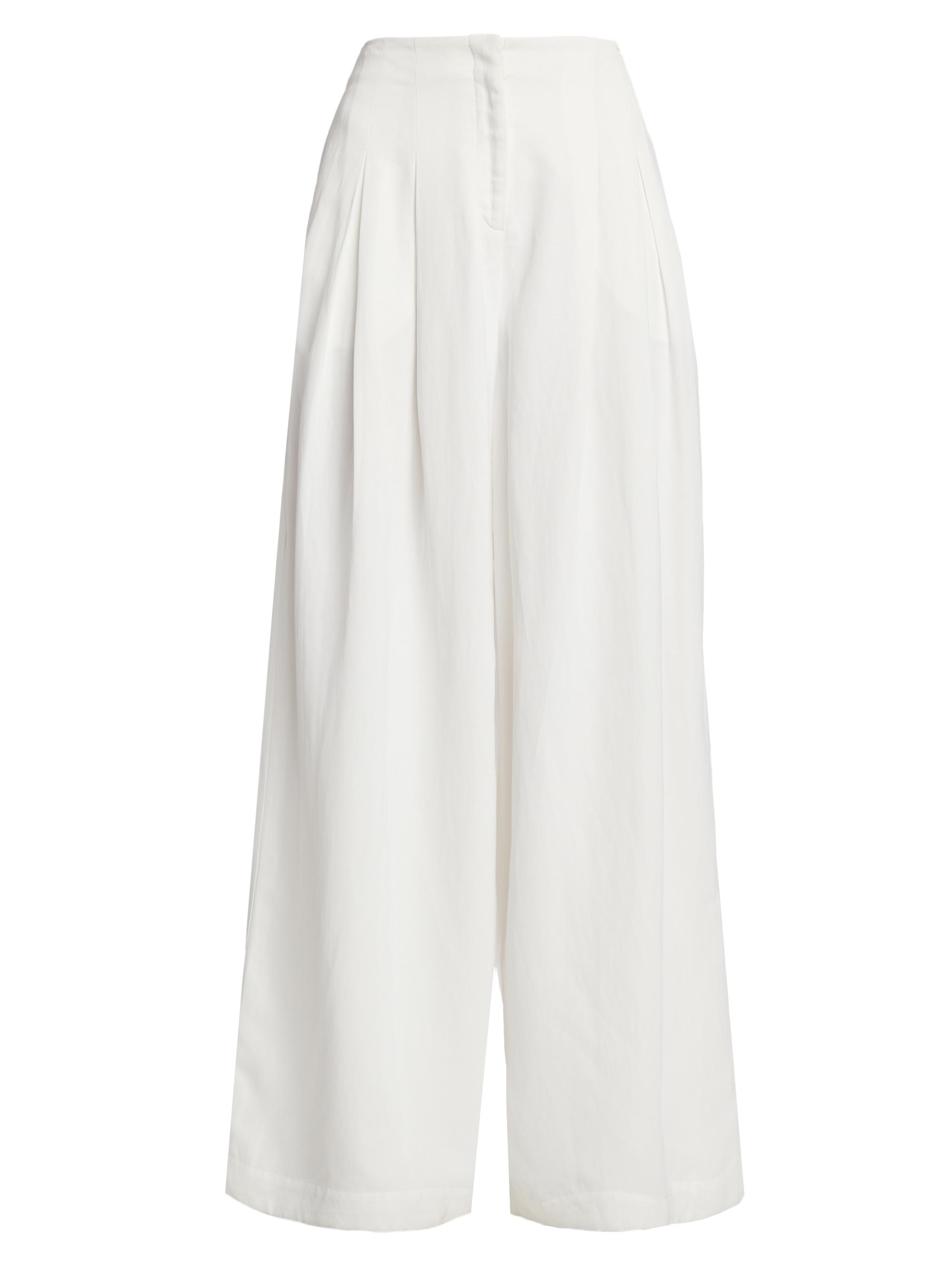 TWP Women's Drew Wide-Leg Pants - White