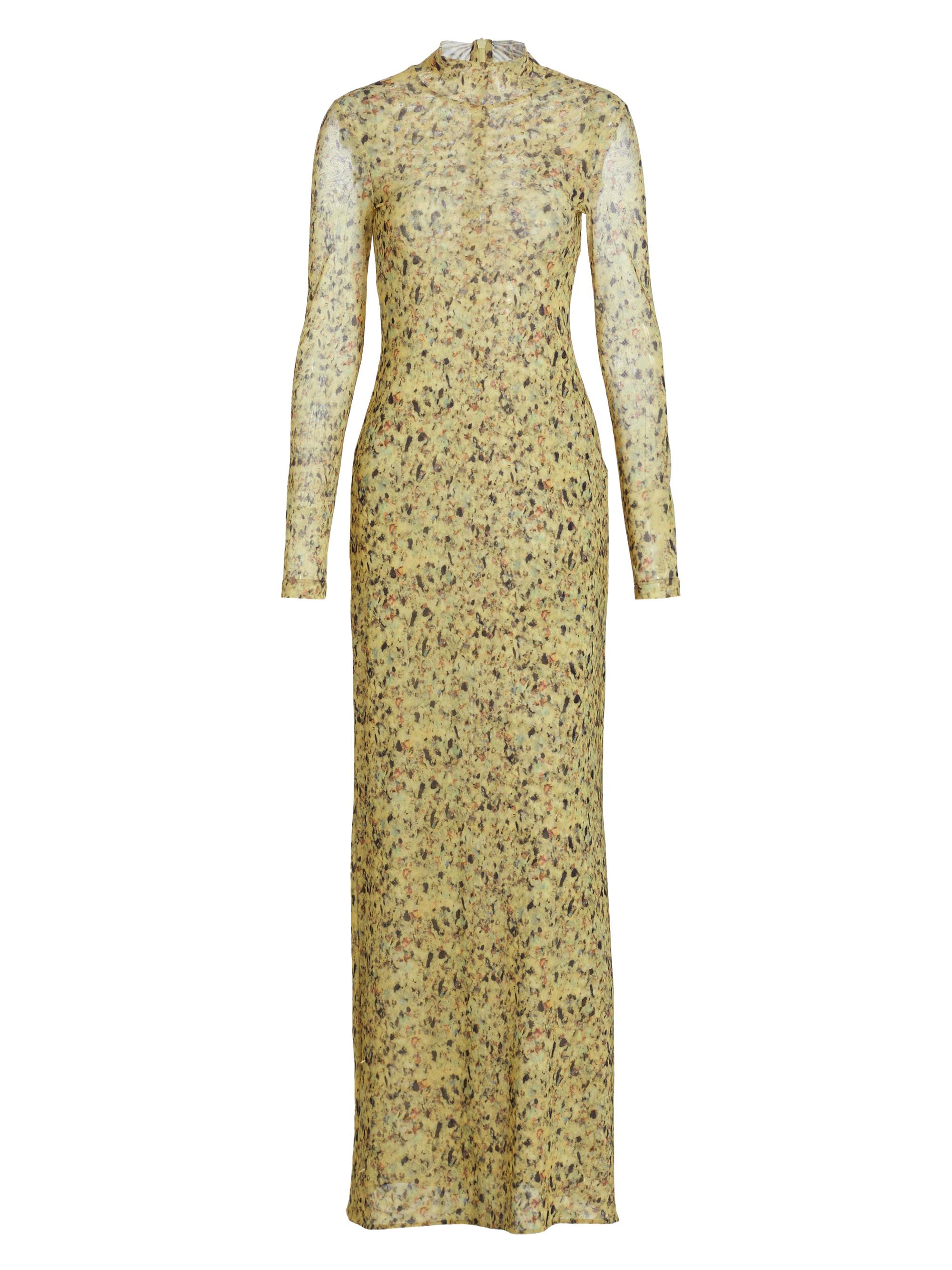 knee length dresses for ladies Long Floral Embroidery Sheer Back Mesh Bridal Gown main image 1