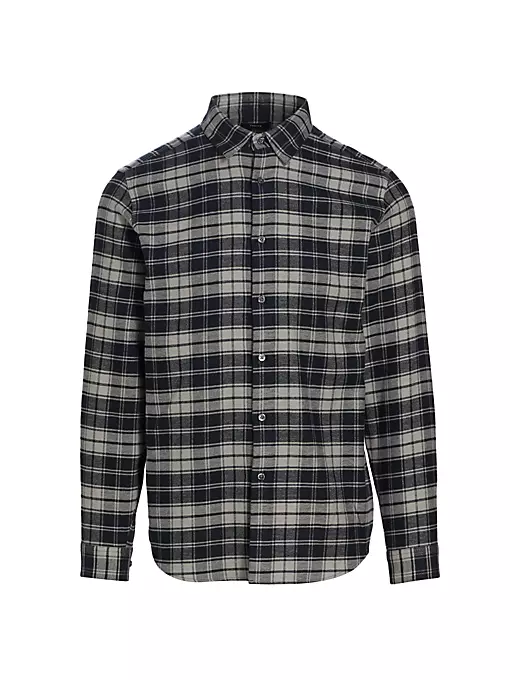 Theory - Irving Checked Button-Front Shirt