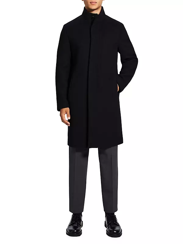 Shop Theory Belvin Wool Coat | Saks Fifth Avenue