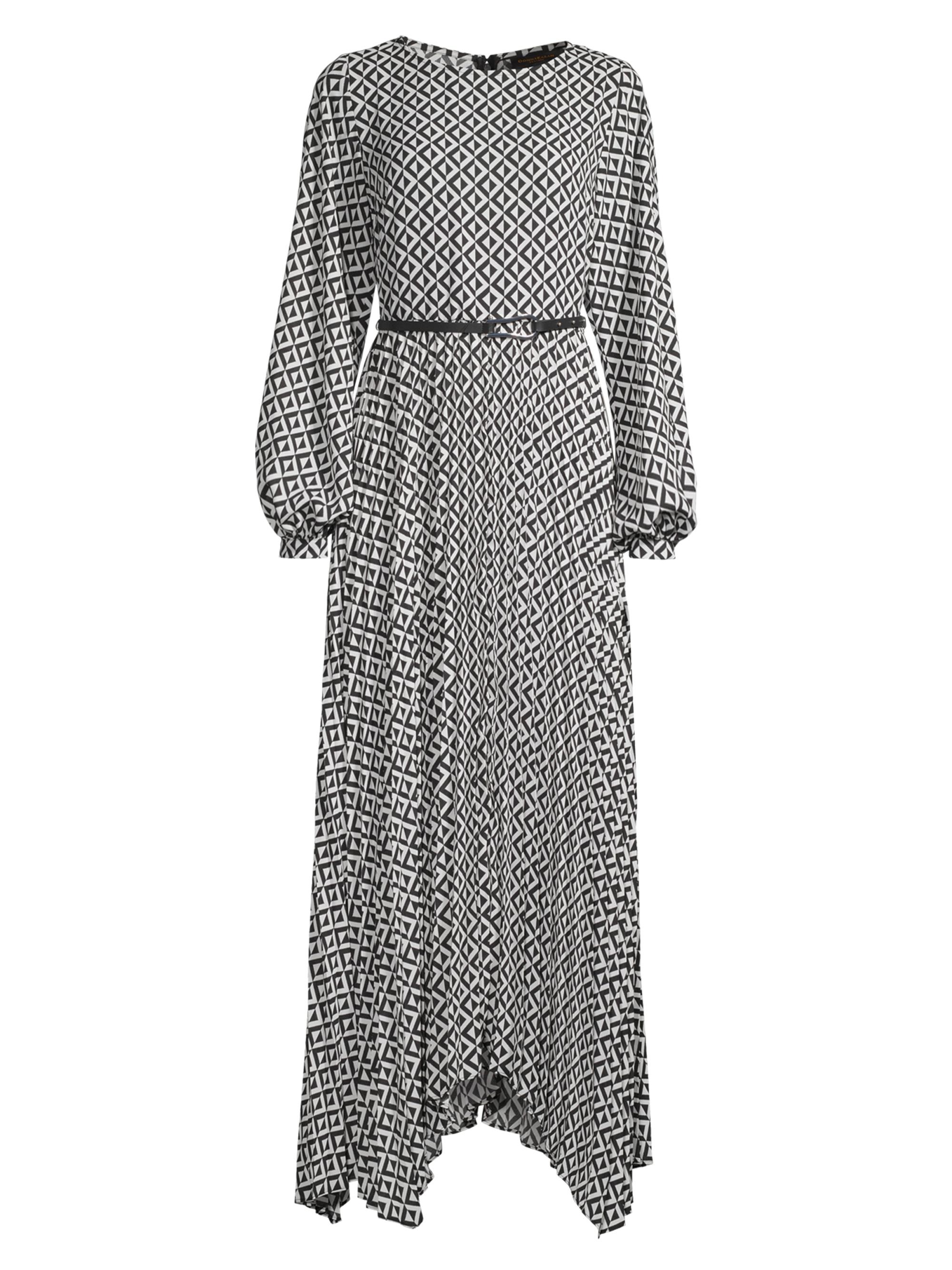 Donna Karan New York Deco Belted Pleat Dress | Saks Fifth Avenue