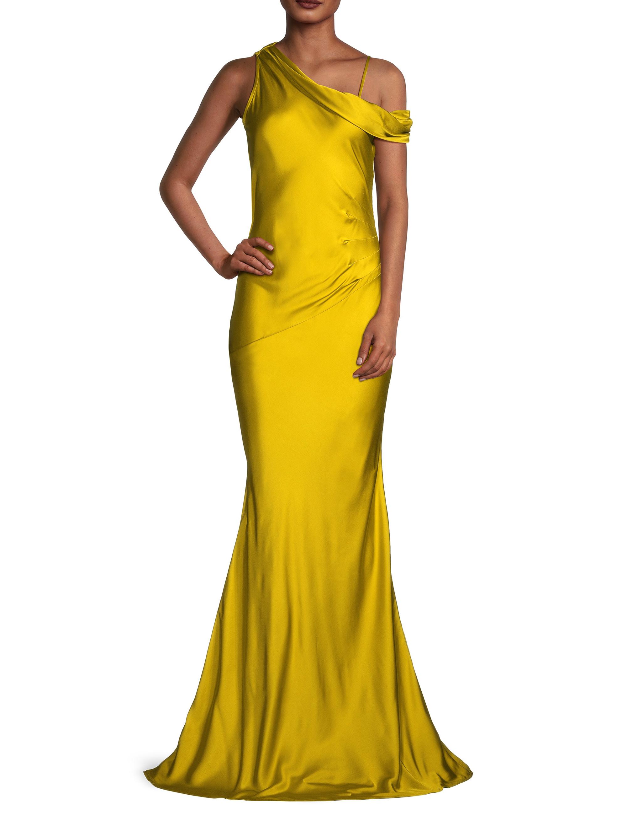 Donna Karan New York Social Draped One-Shoulder Gown | Saks Fifth Avenue
