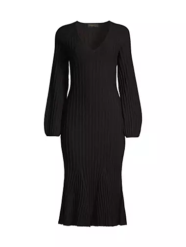 Deco Channel Knit Midi-Dress