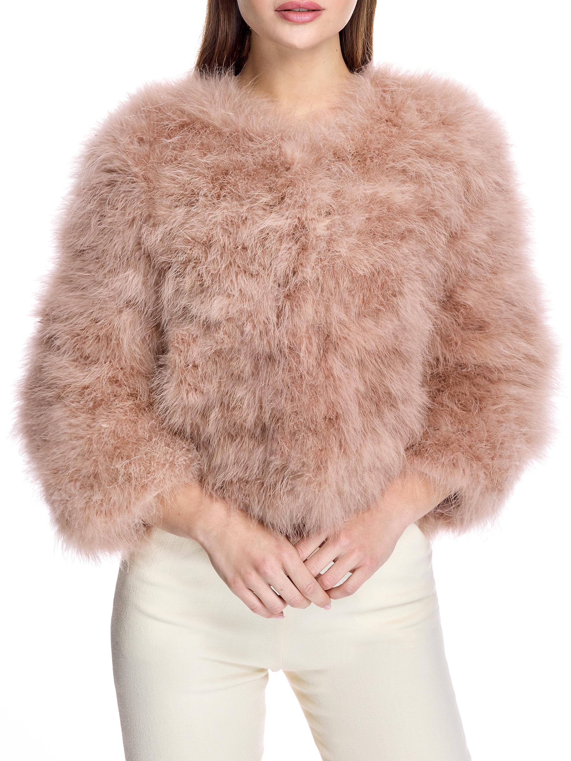 Maximilian Feather Bolero Jacket | Saks Fifth Avenue