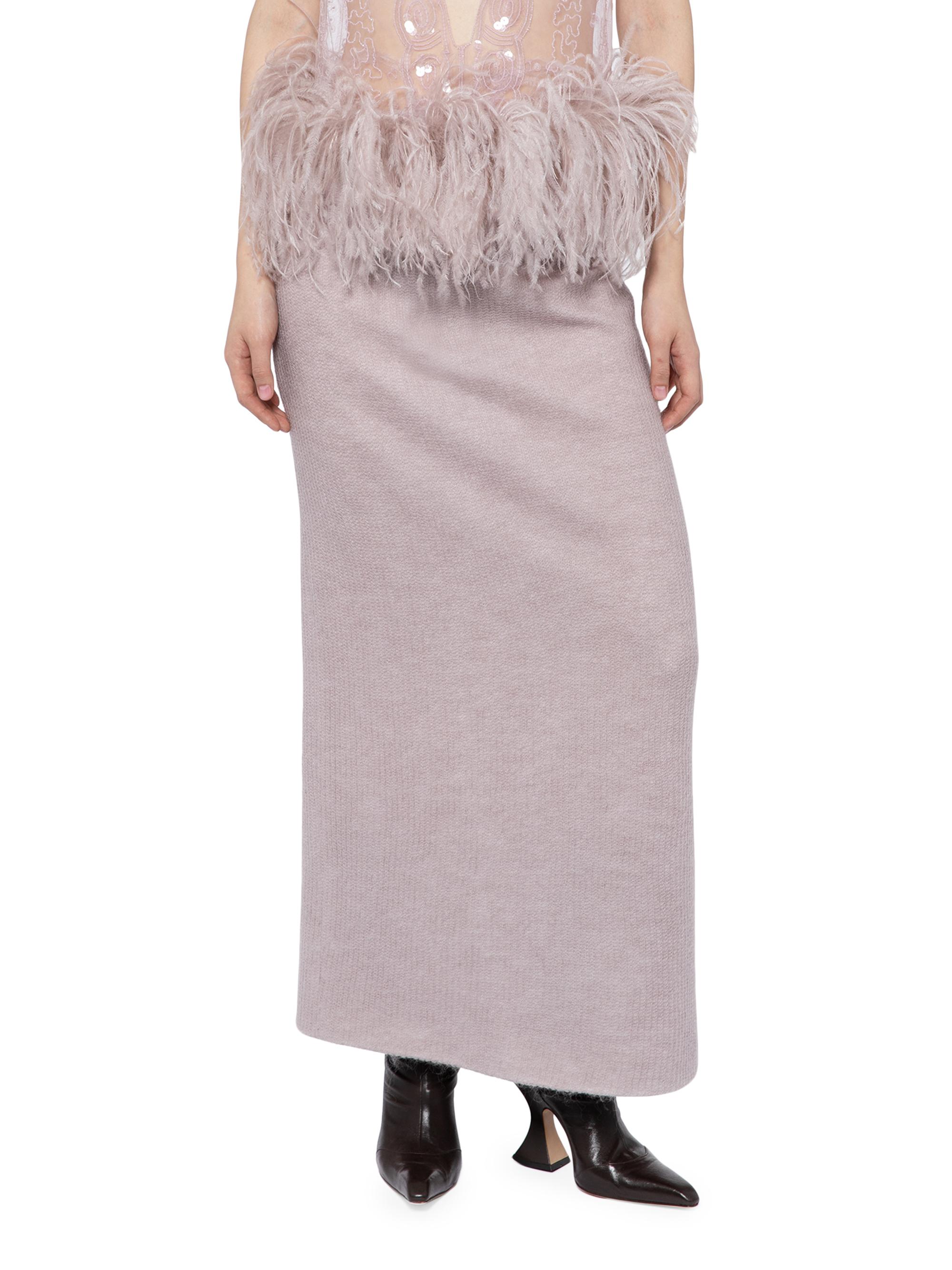 16Arlington Women's Wake Petya Wool-Blend Maxi Skirt - Mauve