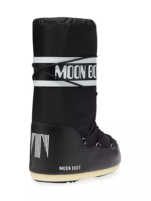 Moon Boot - Icon Low Black Rubber Boots - 33/35 - Black