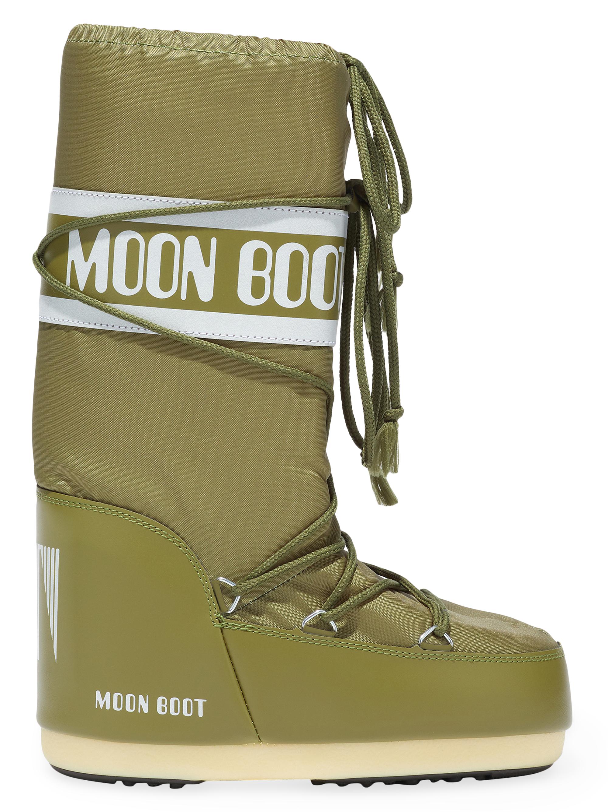 Moon Boot Men's Unisex Icon Nylon Boots - Kaki