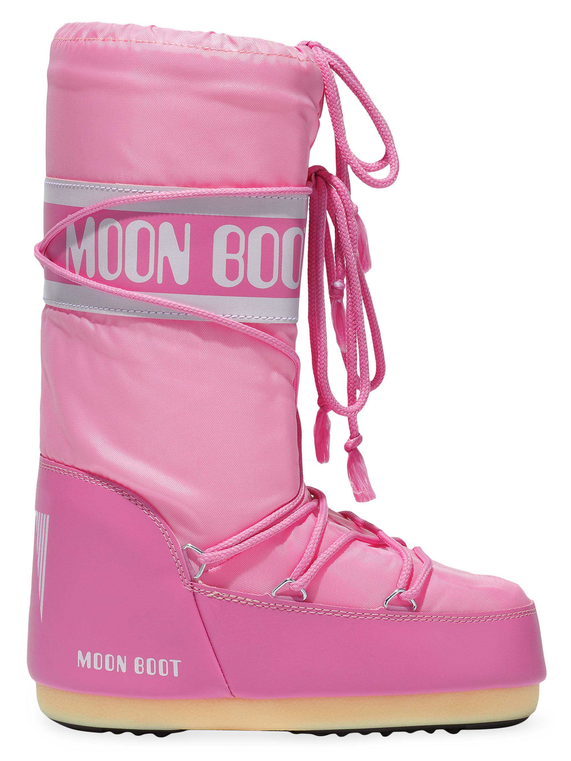 Moon Boot Men's Unisex Icon Nylon Boots - Pink