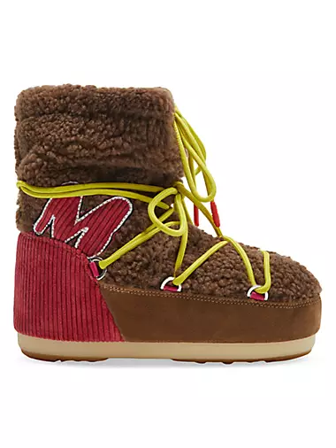 Unisex Icon M-Patch Shearling Ankle Boots