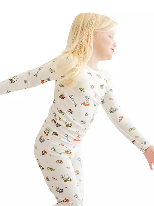 Little Kid's & Kid's Sushi Cat Pajamas Set