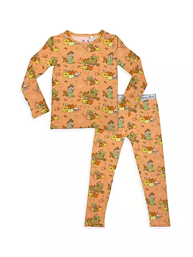 Little Kid's & Kid's Pumpkin Pajamas Set