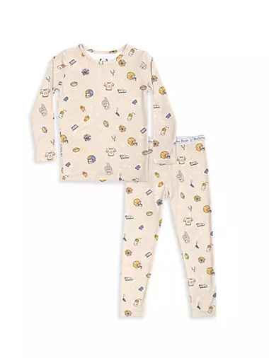 Baby's, Little Kid's & Kid's Football Pajama Set