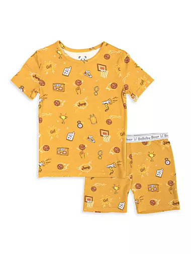 Baby's, Little Kid's & Kid's Basketball Pajama Shorts Set