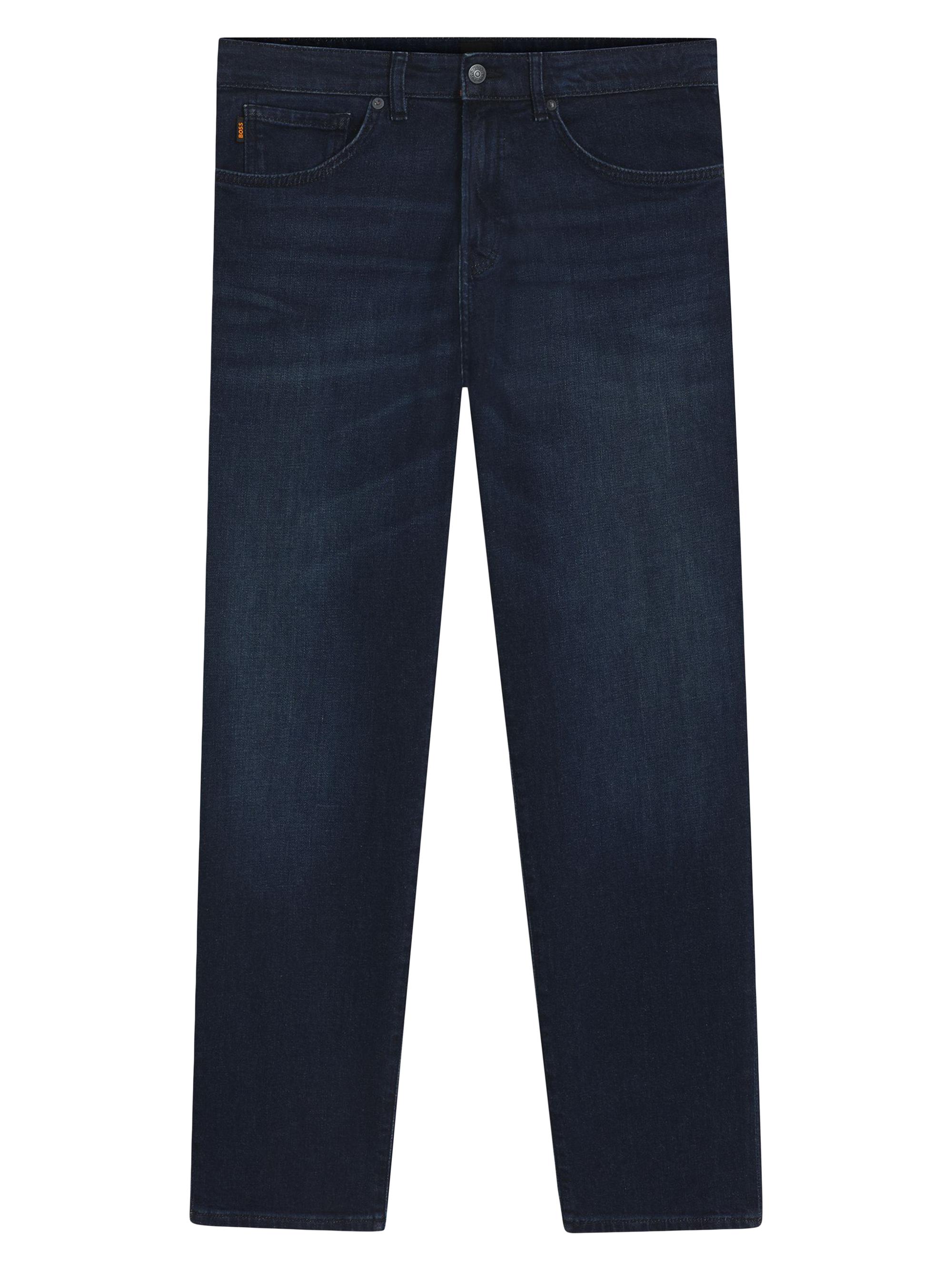 BOSS Men's Regular Fit Jeans in Comfort Stretch Denim - Blue