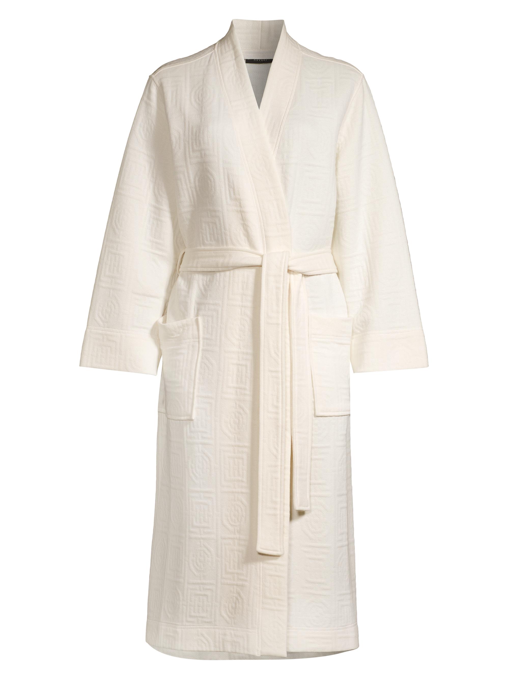 Natori Women's Quilted Infinity Jacquard Robe - Cream