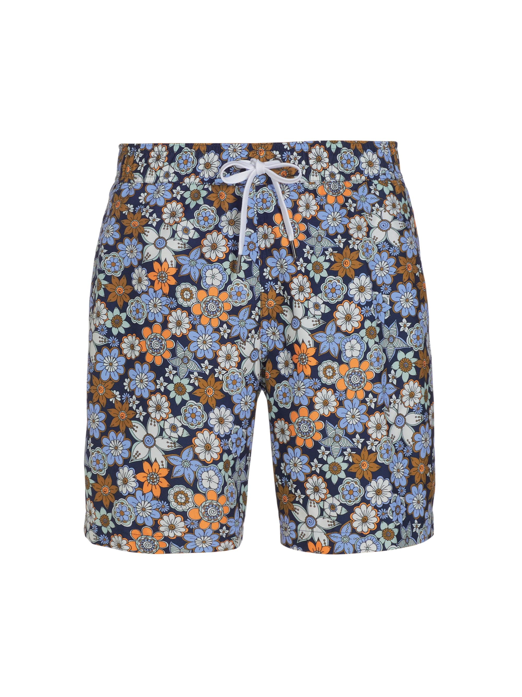 Saks Fifth Avenue Men's COLLECTION Floral Swim Trunks - Navy