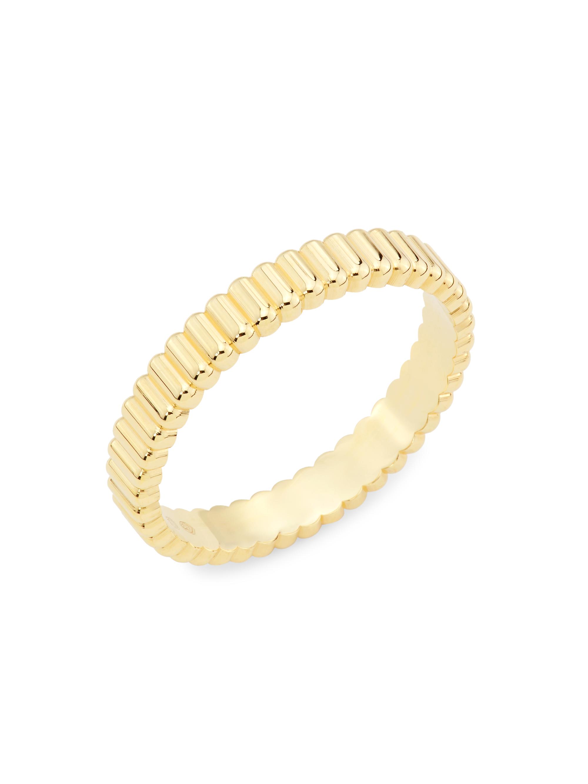 Boucheron Women's Quatre 18K Yellow Gold Grosgrain Wedding Band - Yellow Gold