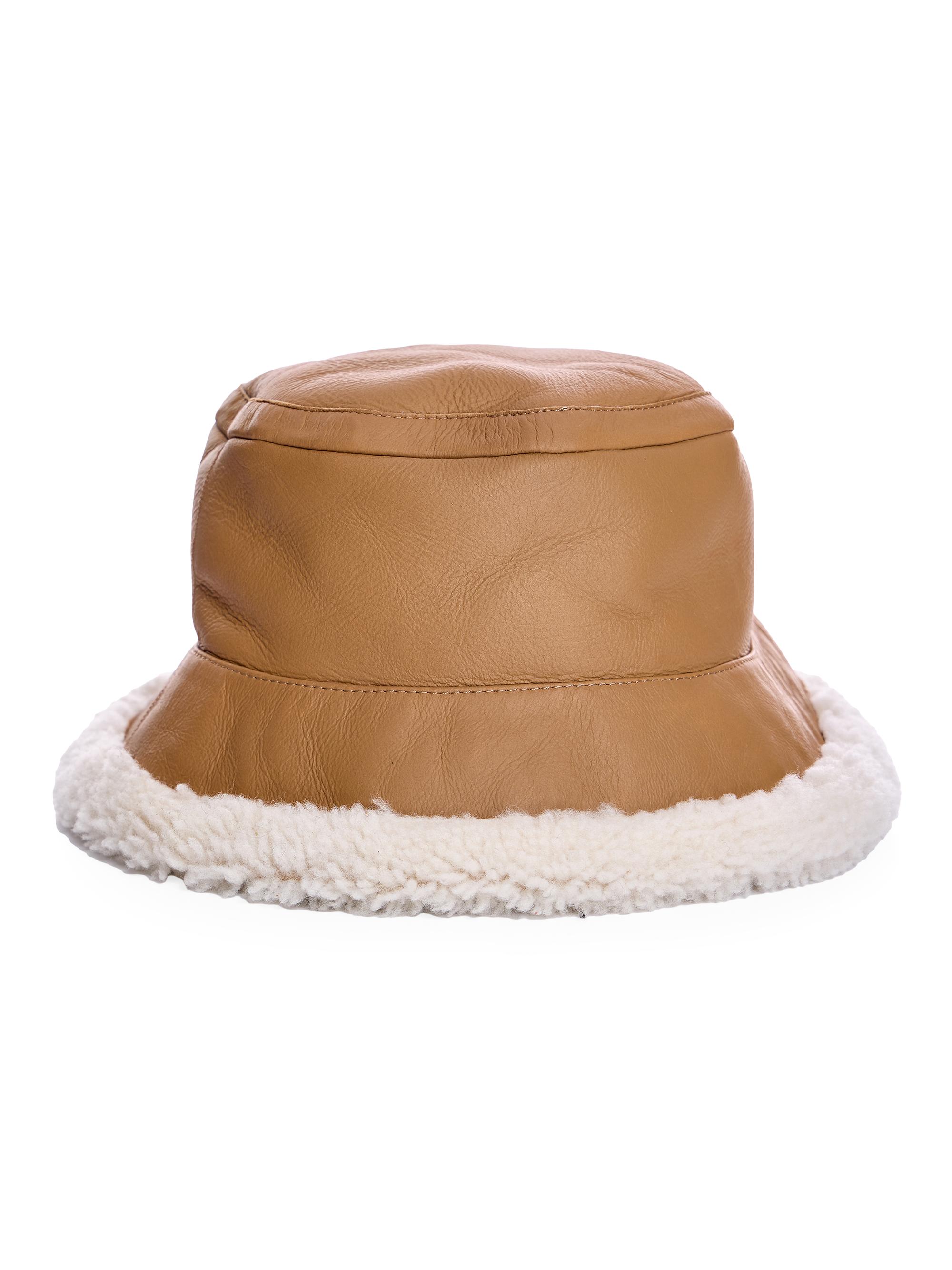 Maximilian Women's Shearling Bucket Hat - White Caramel