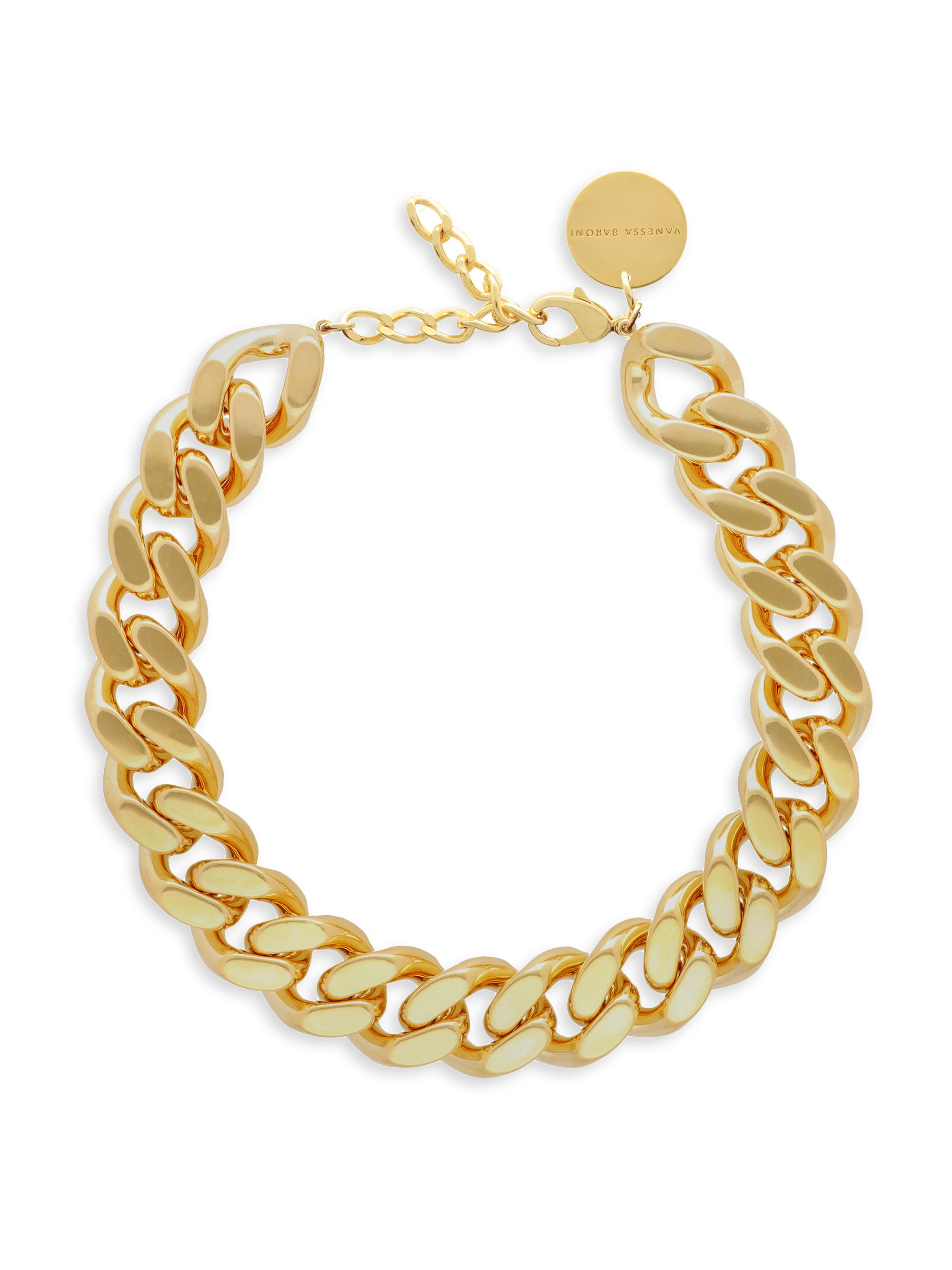 Vanessa Baroni Women's Goldtone Flat Chain Necklace - Gold