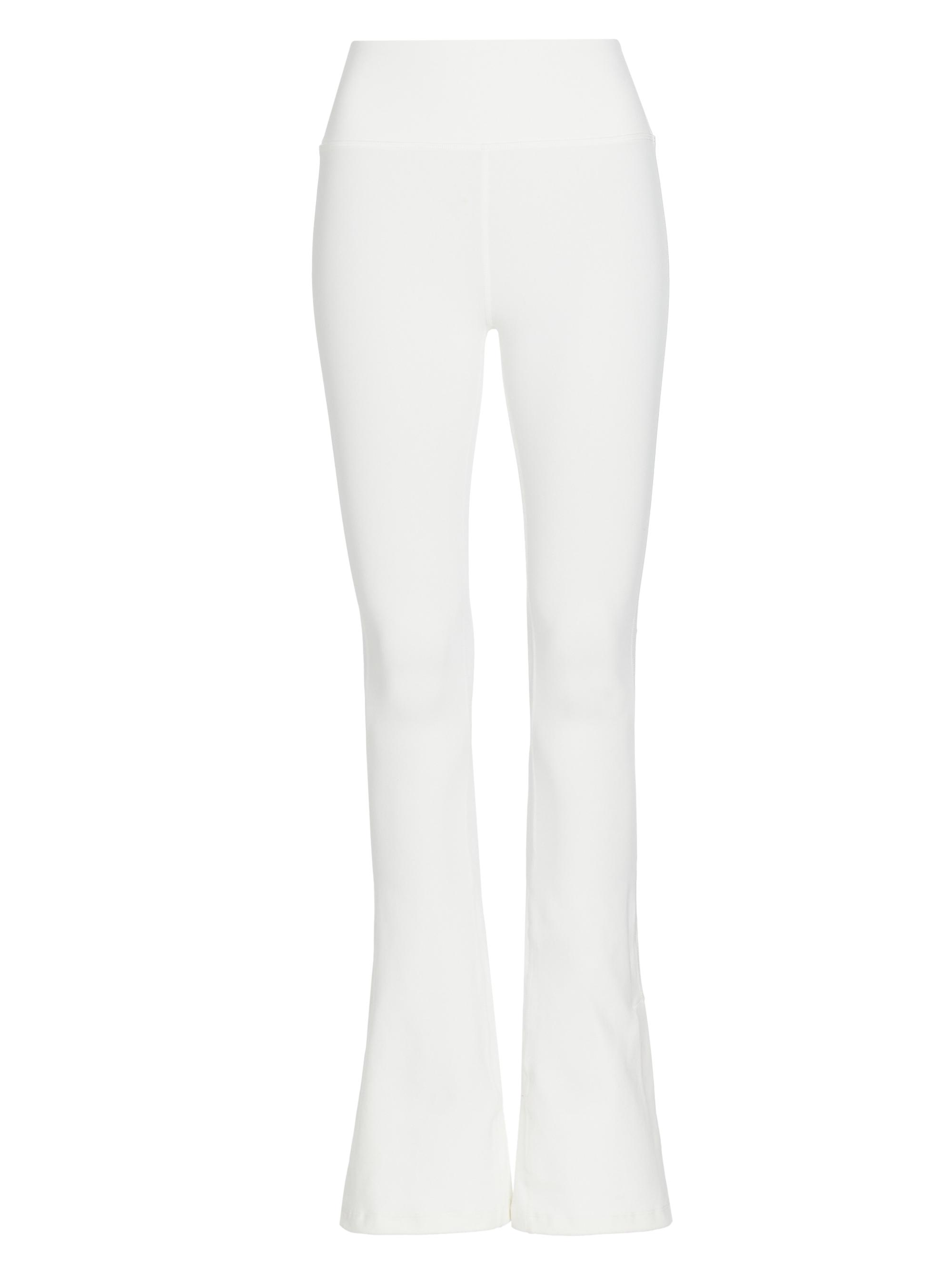 Splits59 Women's Raquel High-Waist Supplex Side Slit Flare Leggings - White
