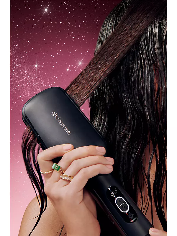 GHD CHRONOS FLAT IRON IN BLACK with free STYLING DUO GIFT SET