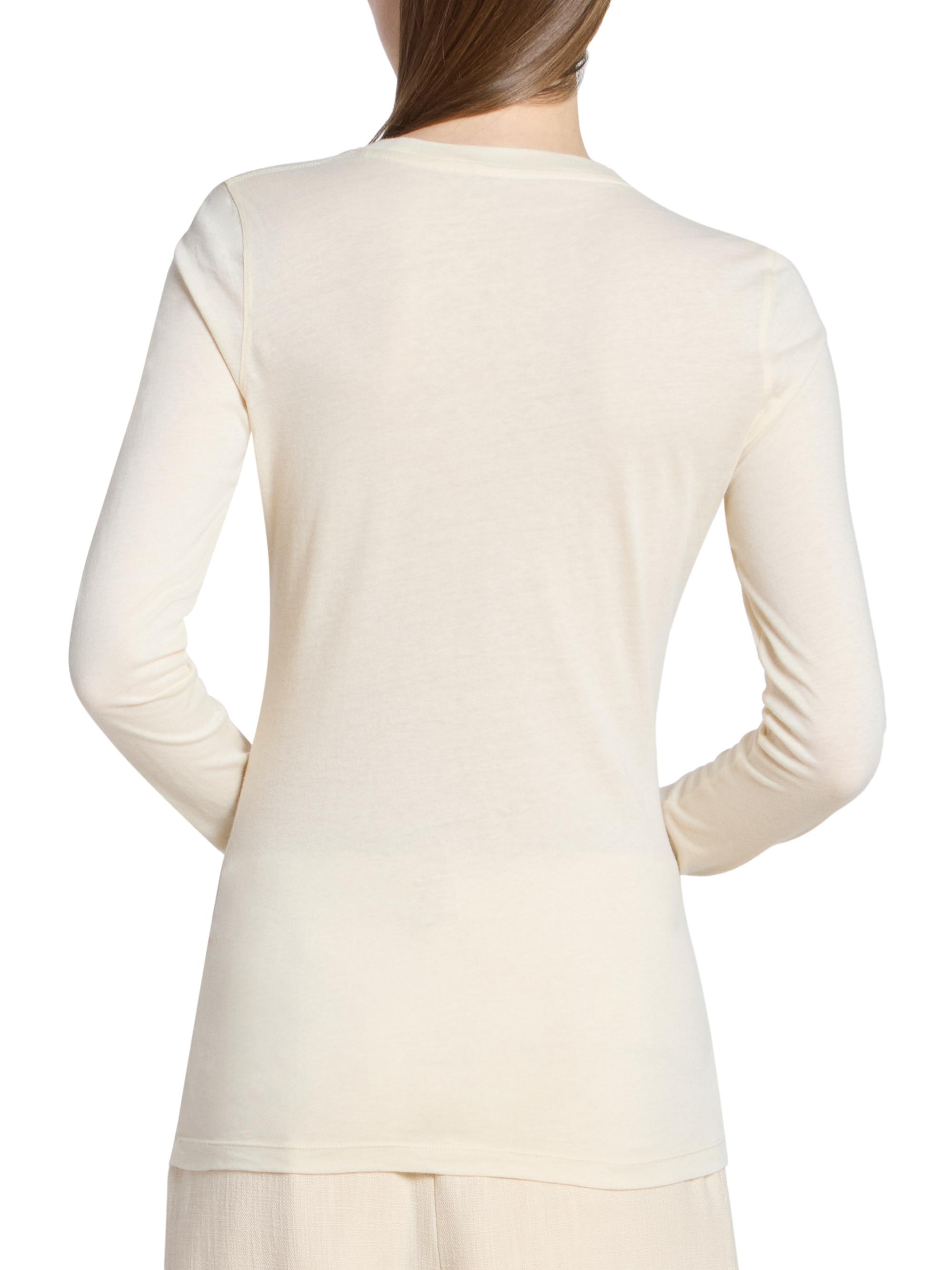 WARDROBE.NYC Women's Slim-Fit Long-Sleeve T-Shirt - Pearl | Thumbnail 5