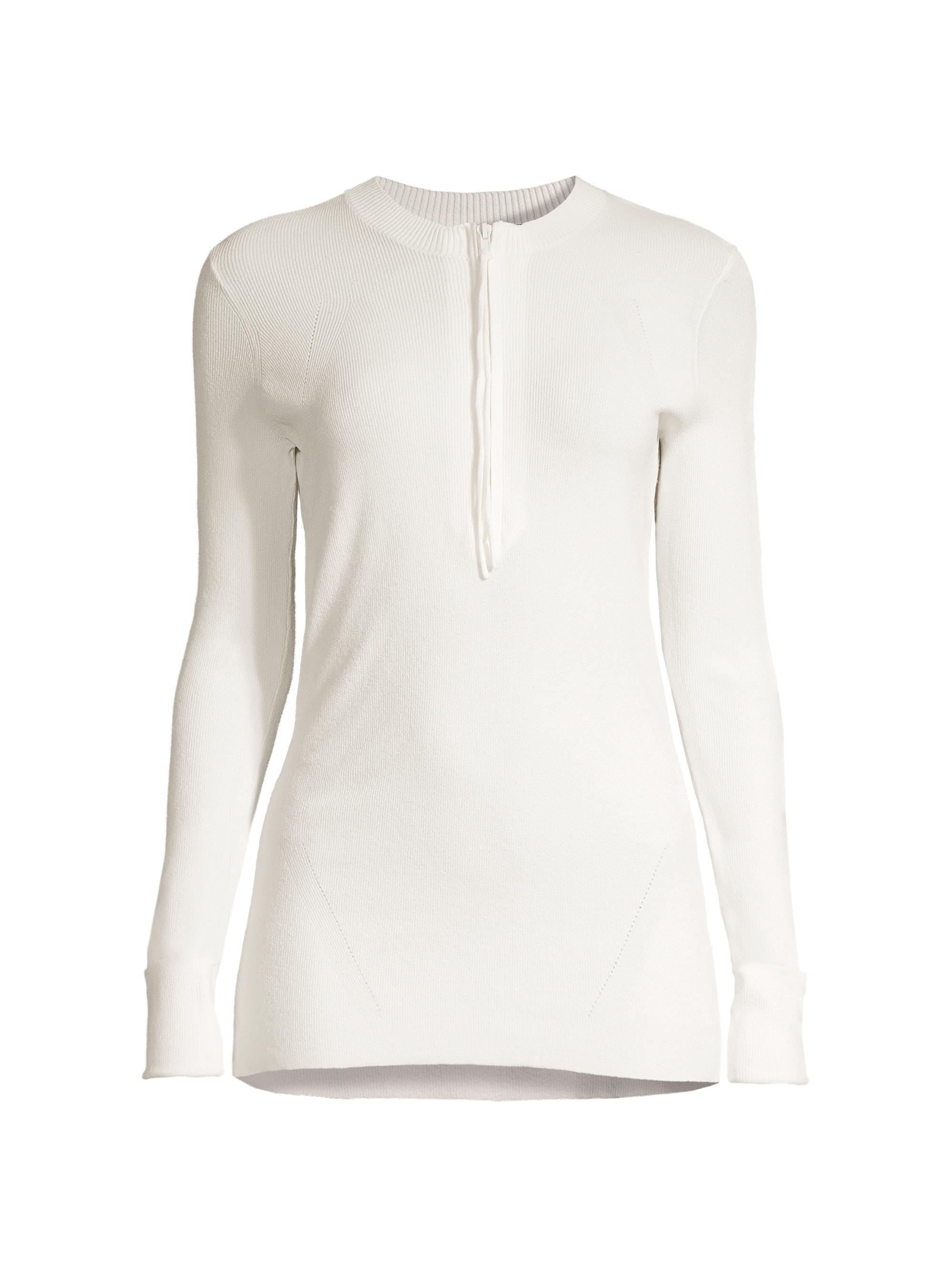 Capsule 121 Women's Stiletto Half-Zip Sweater - Chalk