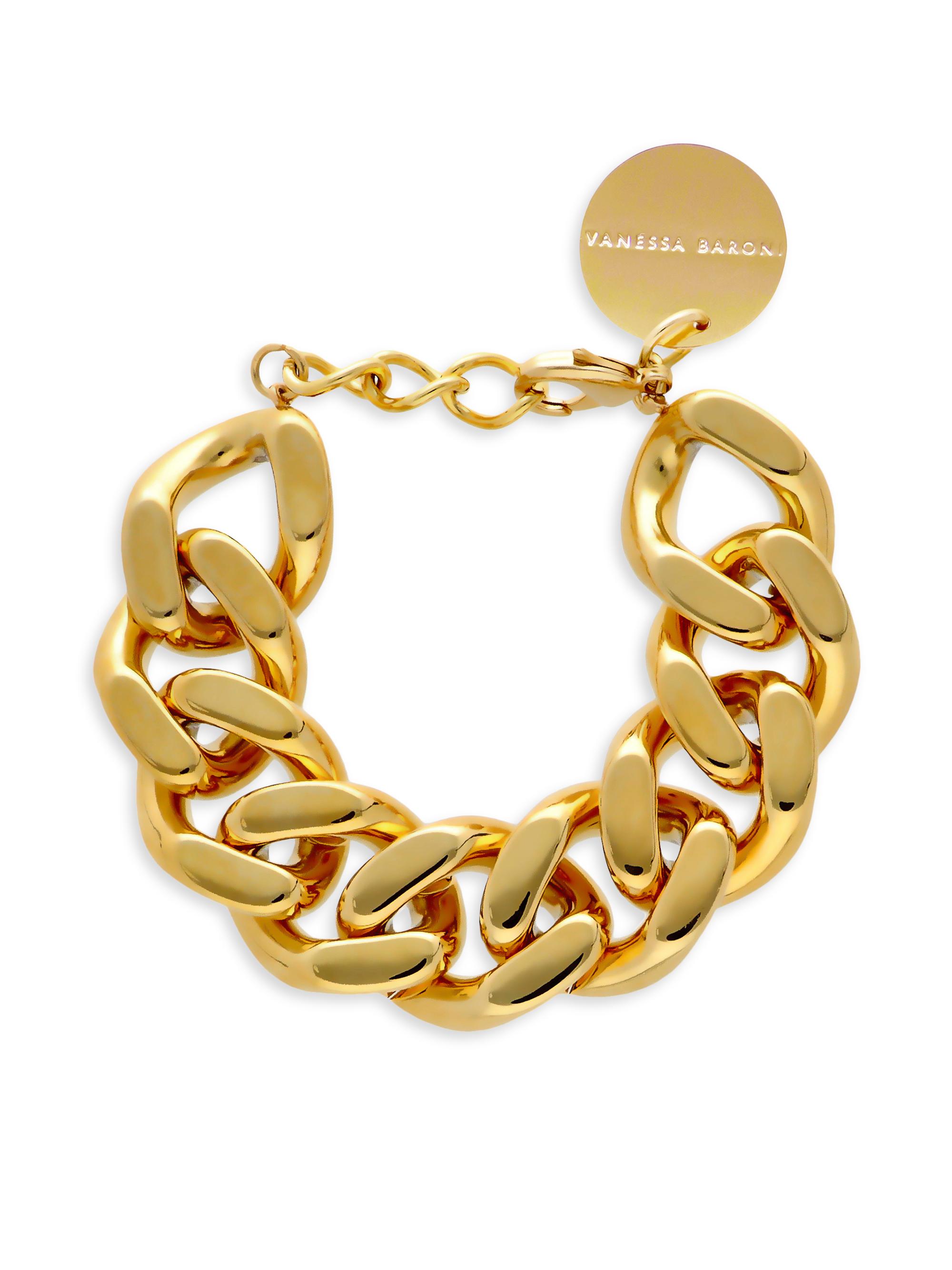 Vanessa Baroni Women's Goldtone Flat Chain Bracelet - Gold