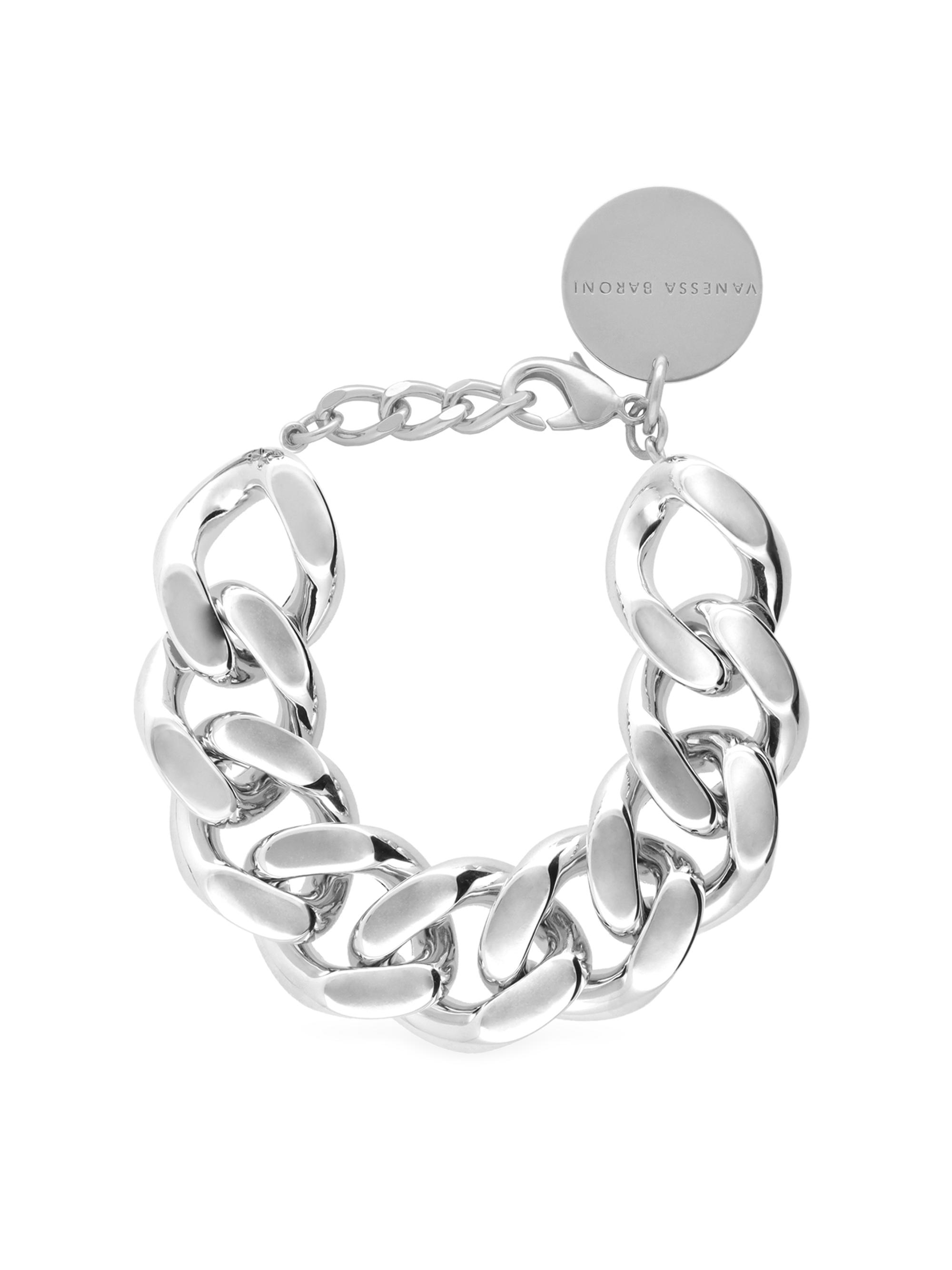 Vanessa Baroni Women's Silvertone Flat Chain Bracelet - Silver