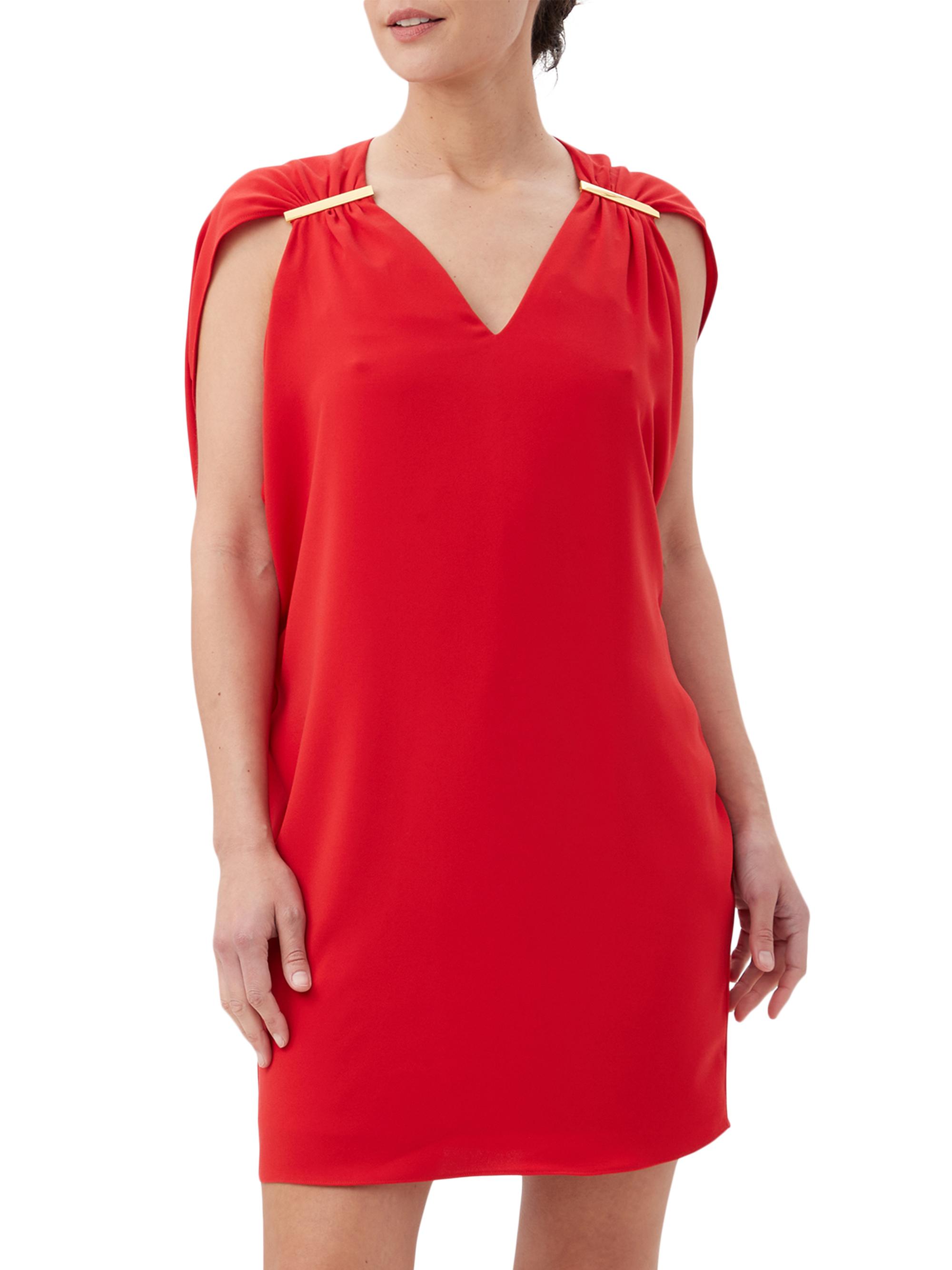 Trina Turk Women's Kanpeki Hardware Cape Minidress - Reina Red