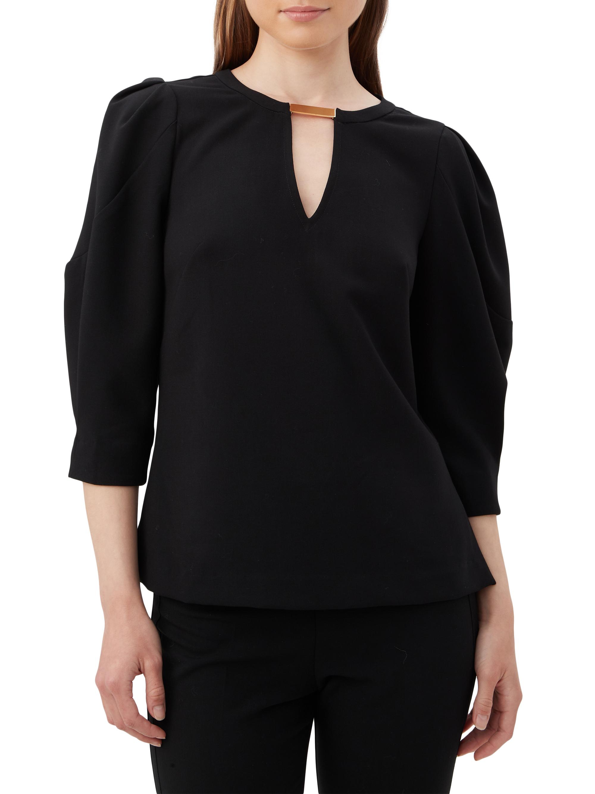 Trina Turk Women's Emiko Hardware Top - Black | Thumbnail 5