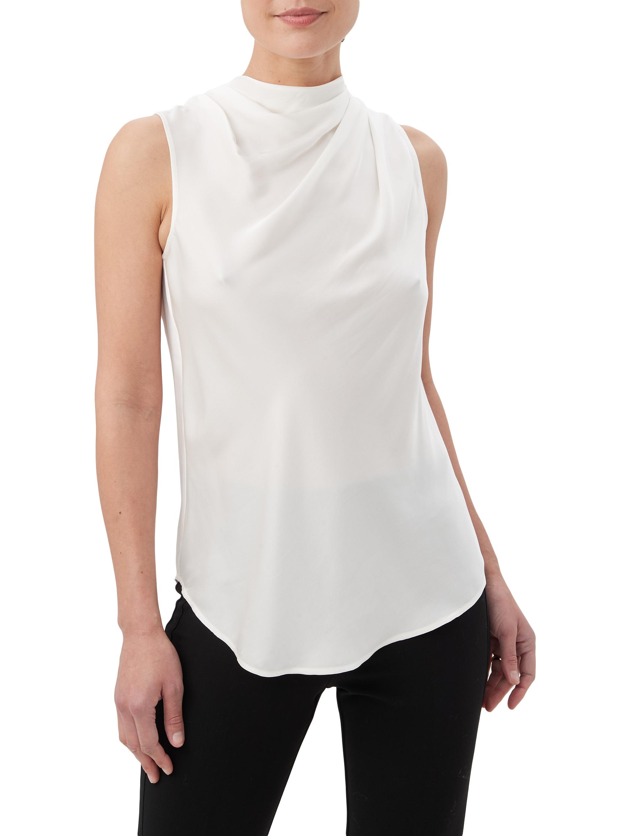 Trina Turk Women's Lenaya Draped Top - Winter White