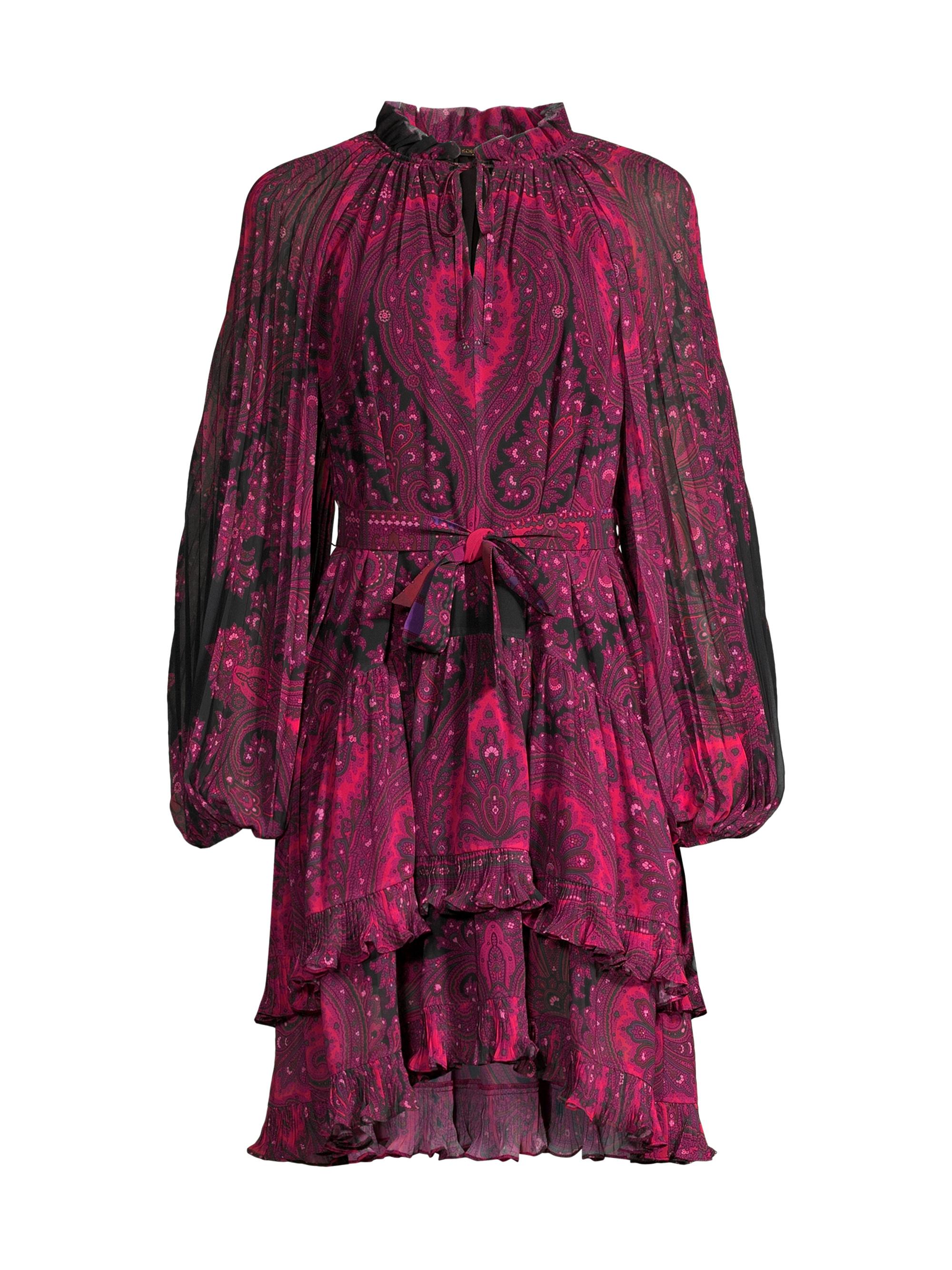 Kobi Halperin Women's Trinitiy Printed Ruffled Dress - Black Multi