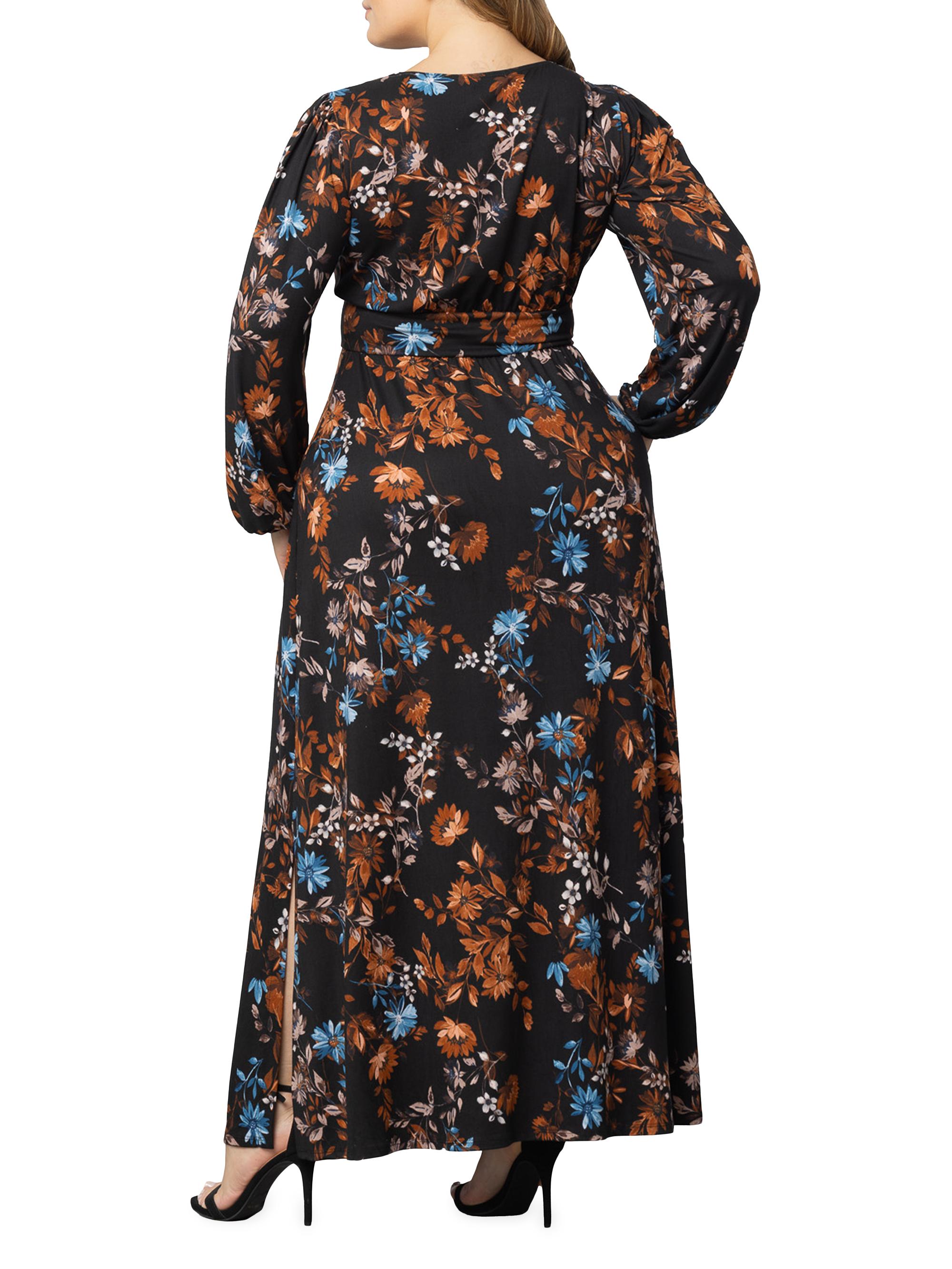 Kiyonna Kelsey Long-Sleeve Maxi Dress | Saks Fifth Avenue