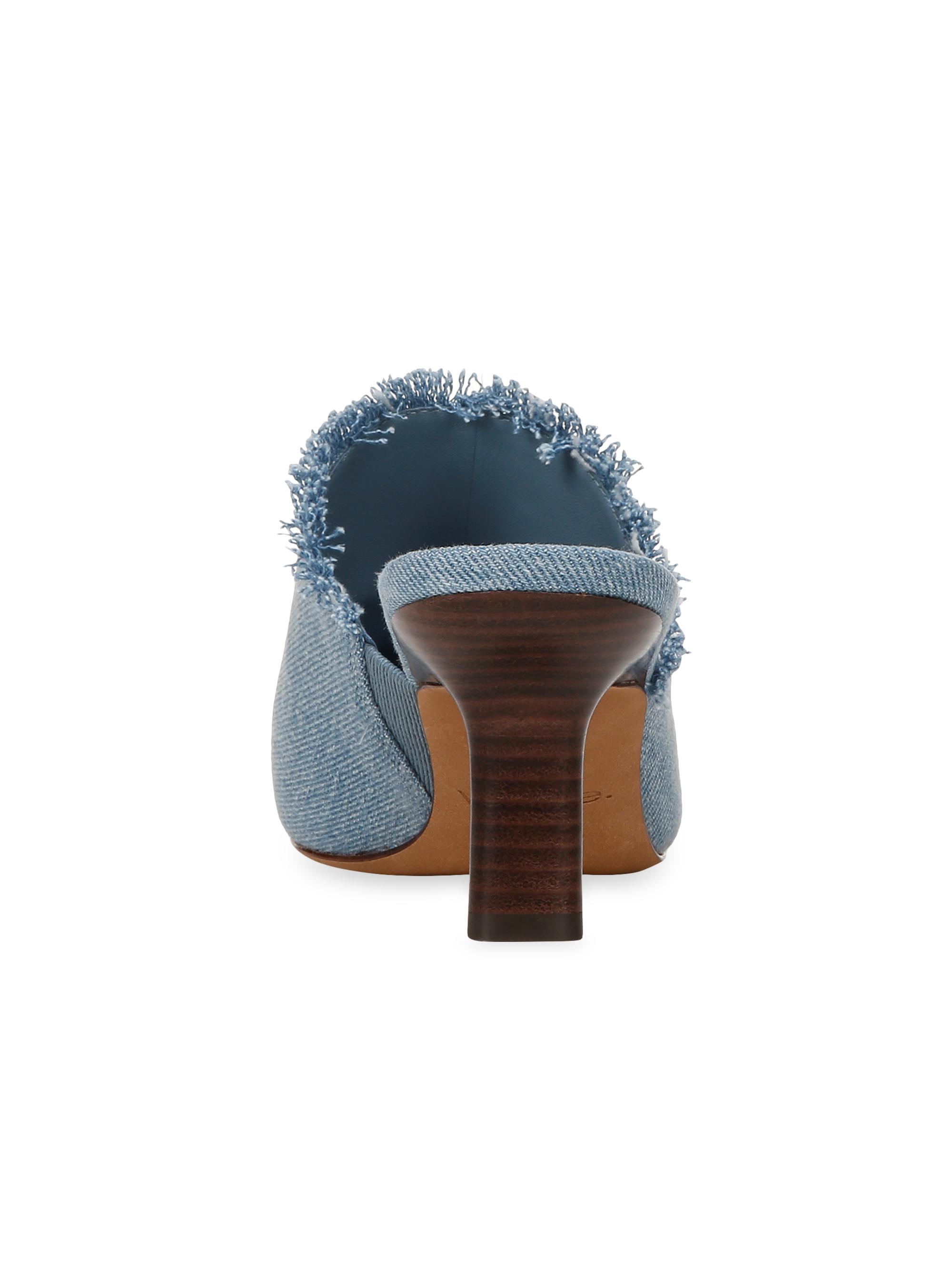 Vince Penelope 64MM Denim Mules | Saks Fifth Avenue