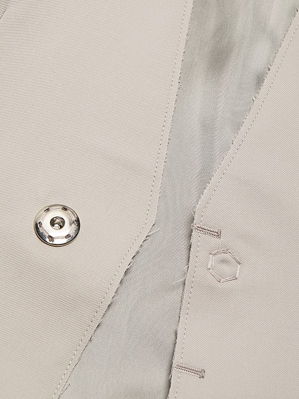 Shop MM6 Maison Margiela Wool-Blend Collarless Sport Jacket Shop MM6 Maison Margiela Wool-Blend Collarless Sport Jacket