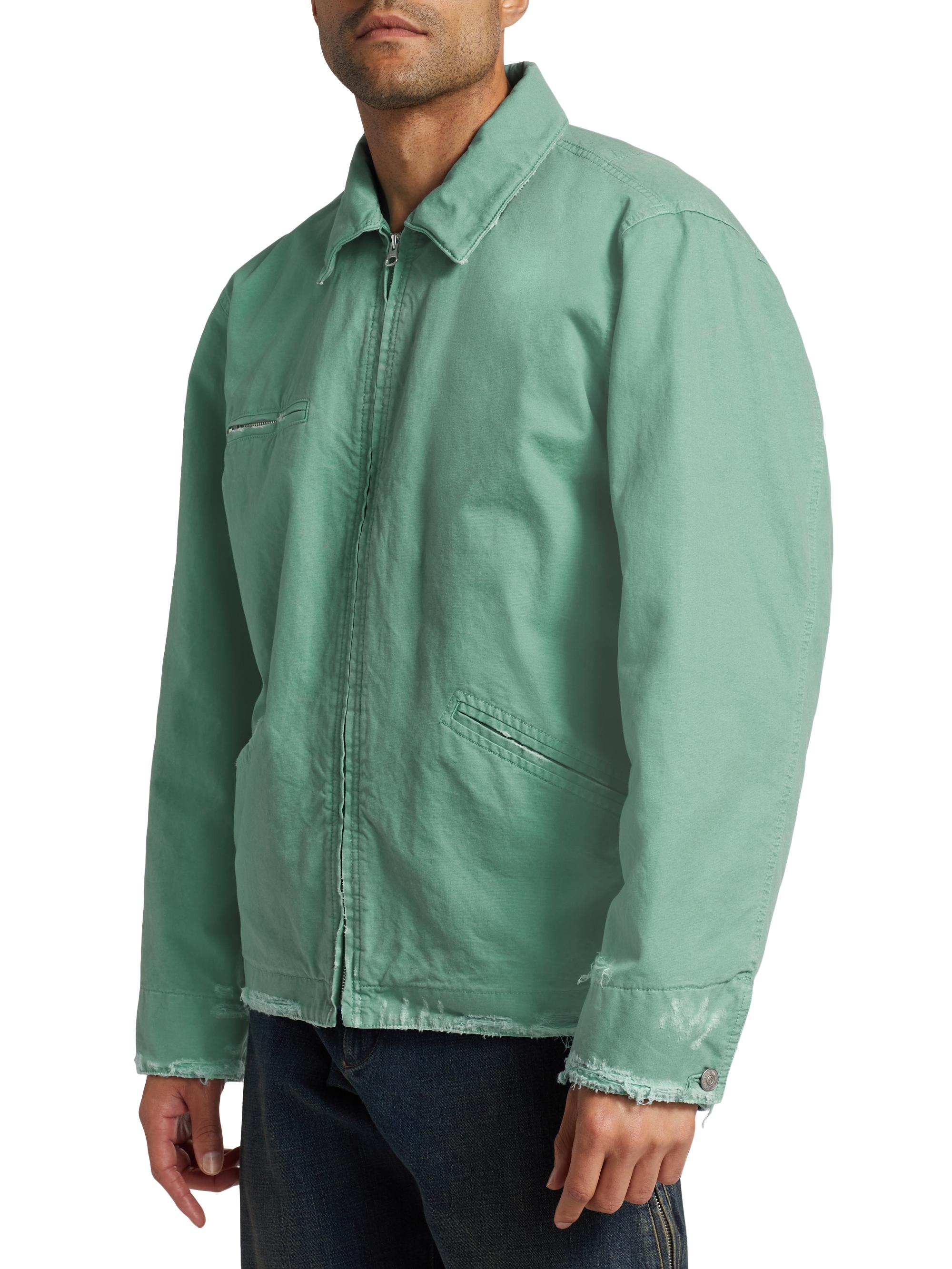 MM6 Maison Margiela Distressed Utility Jacket | Saks Fifth Avenue