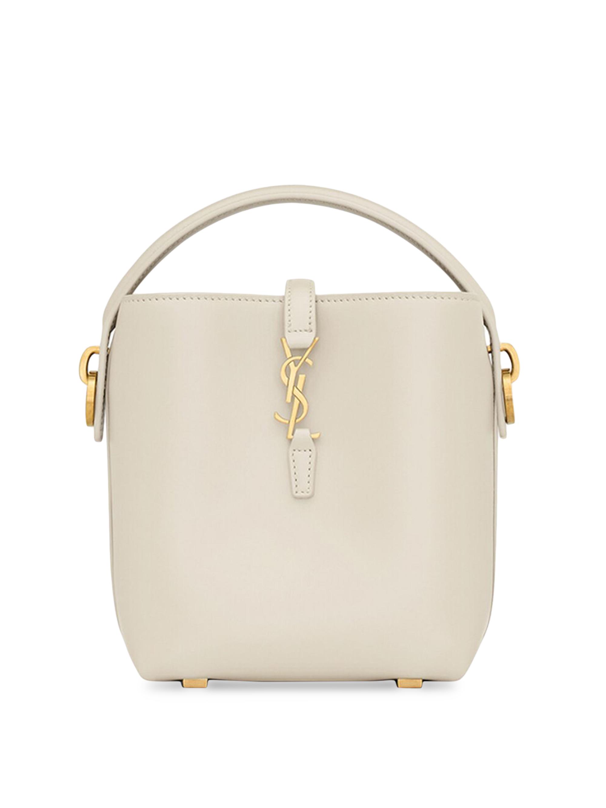 Saint Laurent Women's Le 37 Mini Bag in Shiny Leather - Blanc Vintage