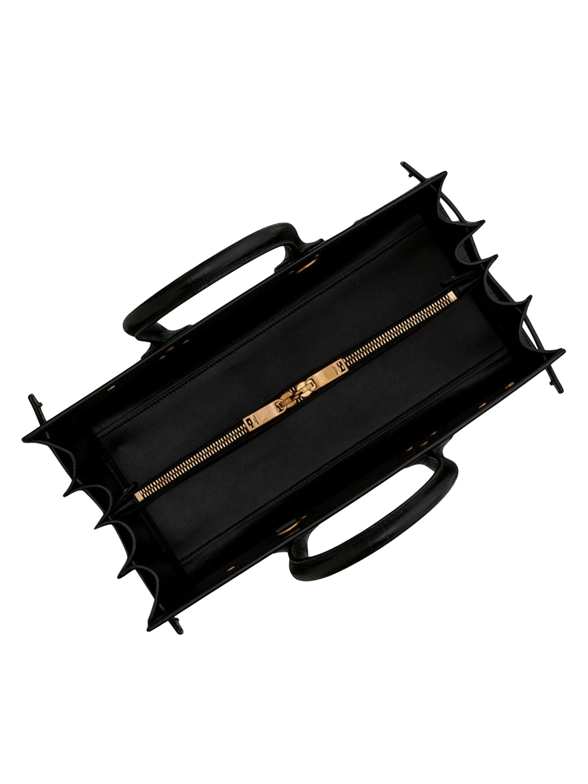 Saint Laurent Small Sac De Jour Top Handle Bag In Matte Embossed