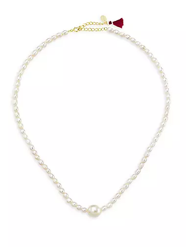 Giselle 14K-Gold-Plated & Freshwater Pearl Necklace