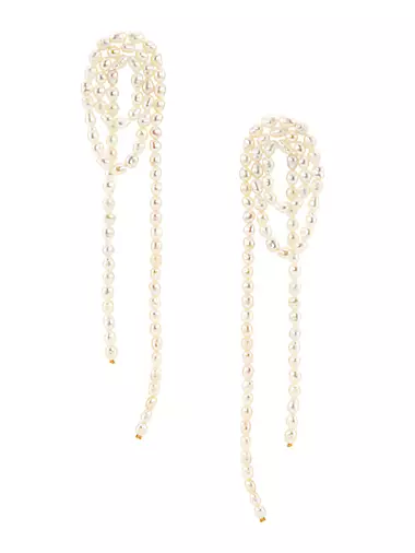Vroom 14K-Gold-Plated & Freshwater Pearl Earrings