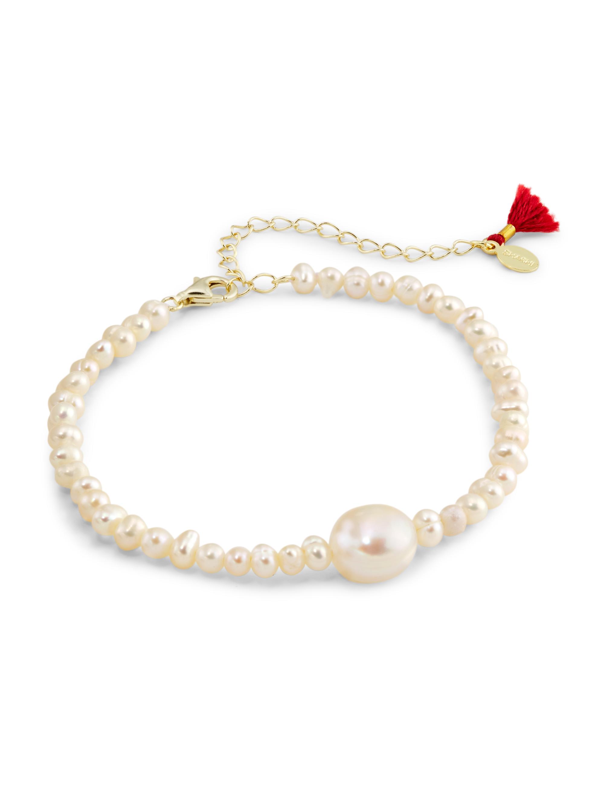 Shashi Women's Giselle 14K-Gold-Plated & Freshwater Pearl Bracelet - Pearl