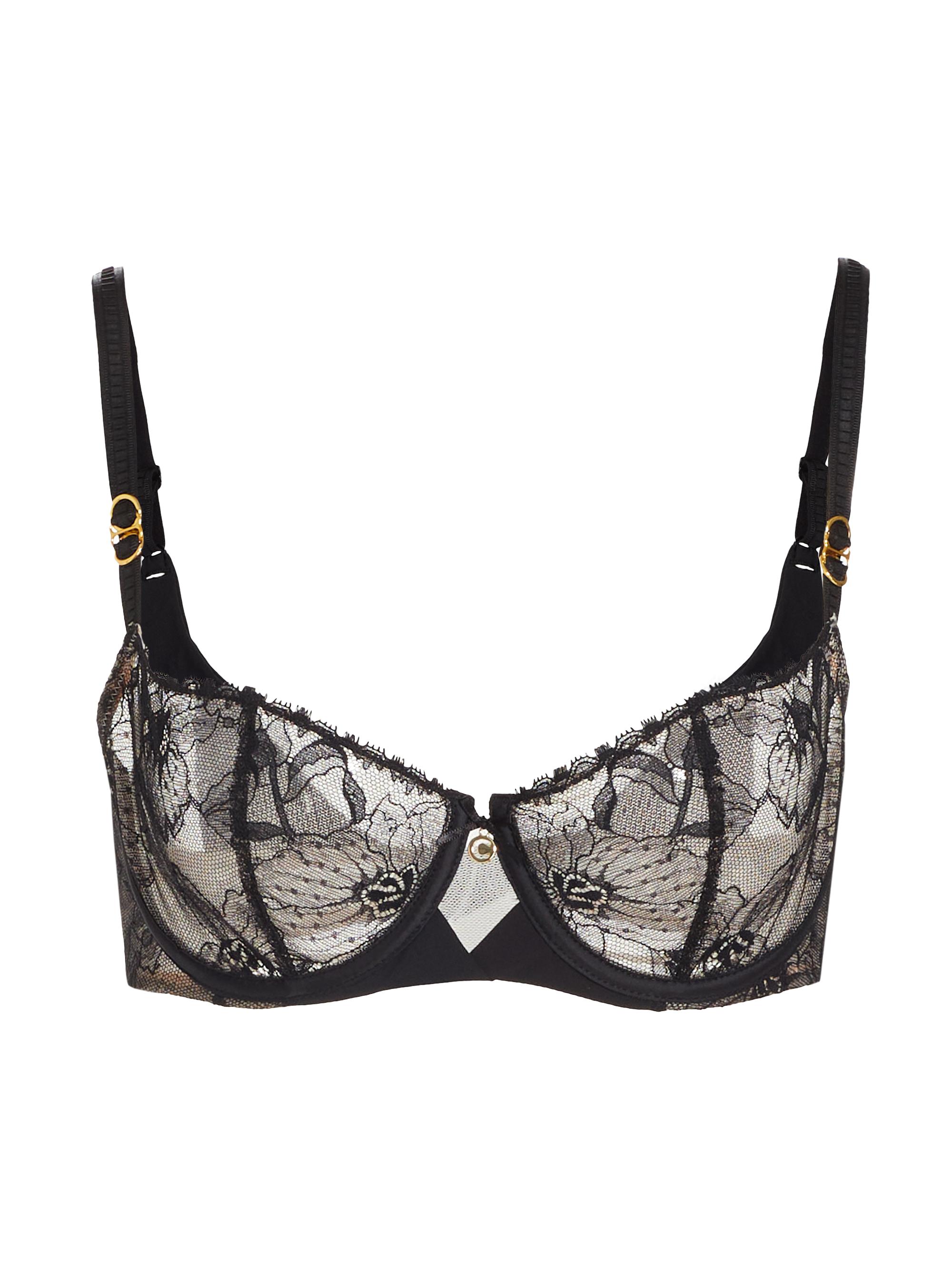 Chantelle Women's Orchids Lace Demi Bra - Black
