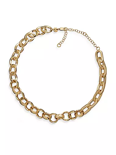 Kali 18K-Gold-Plated Mixed-Link Chain Necklace